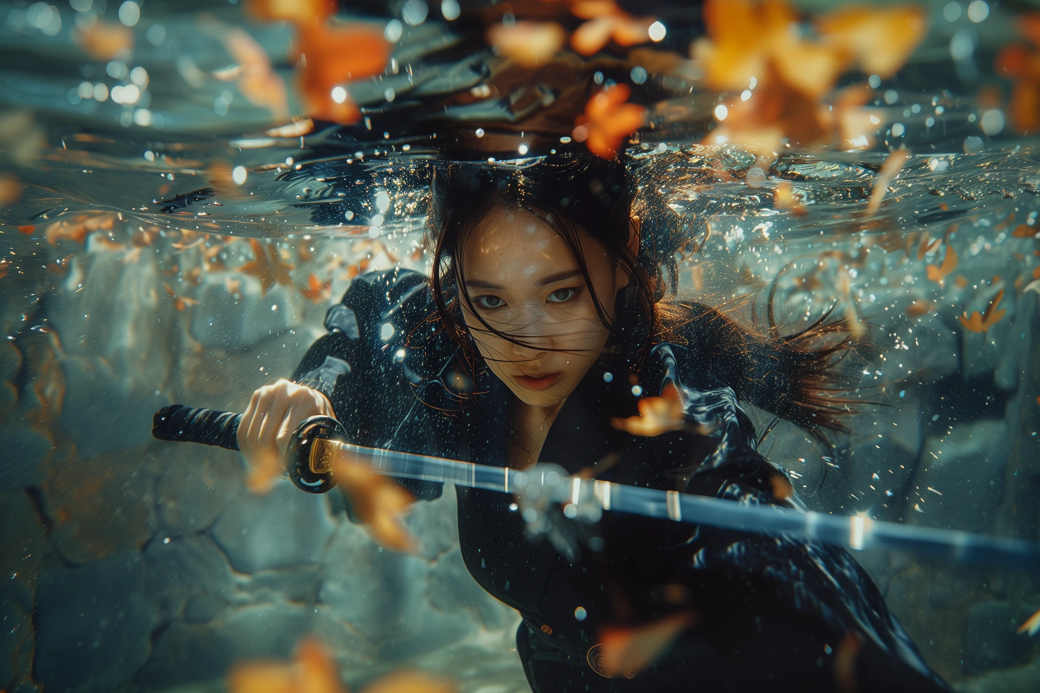 Ninja Underwater Attack Sword
