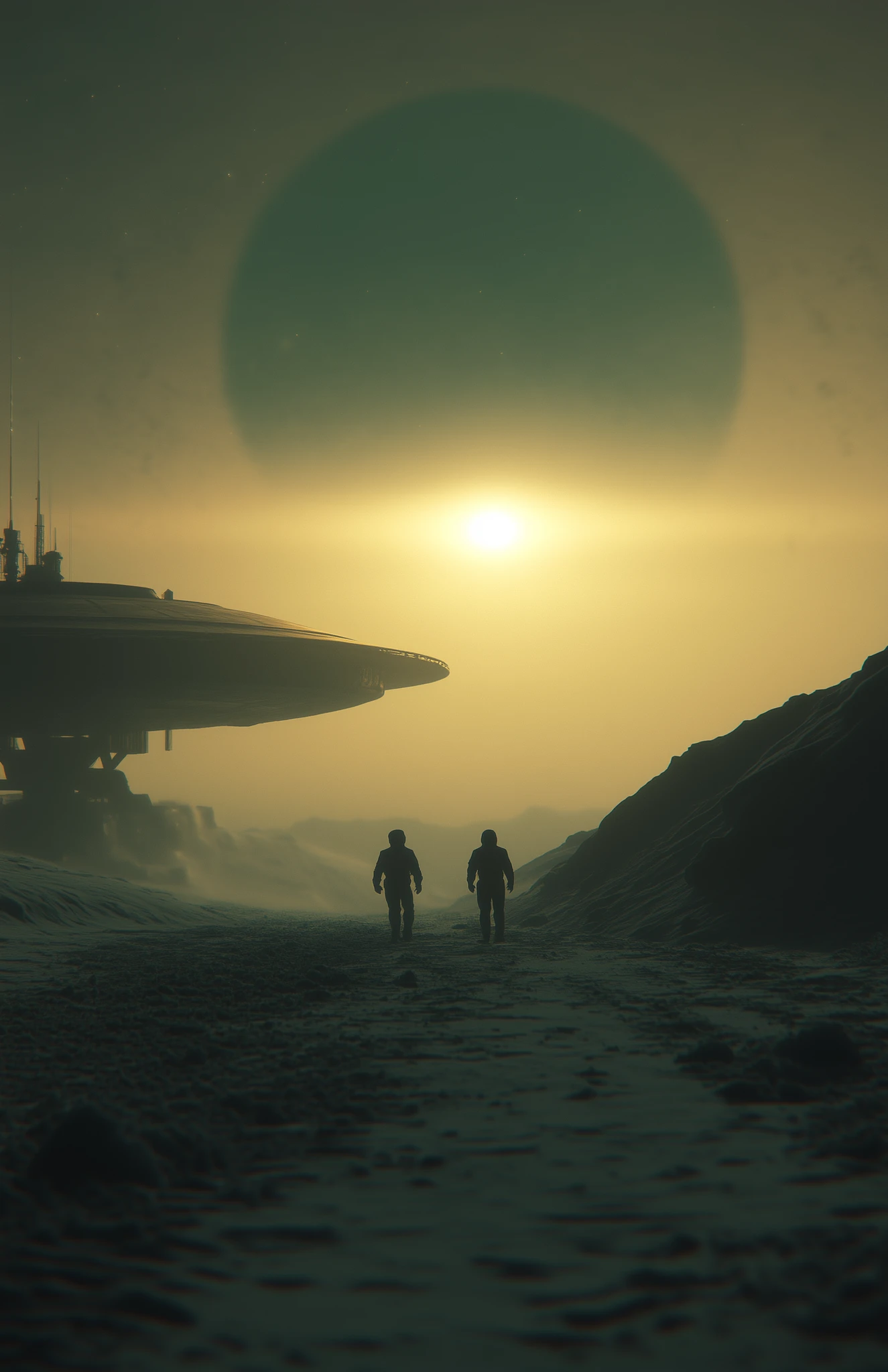 Alien Spacecraft Exoplanet 70s