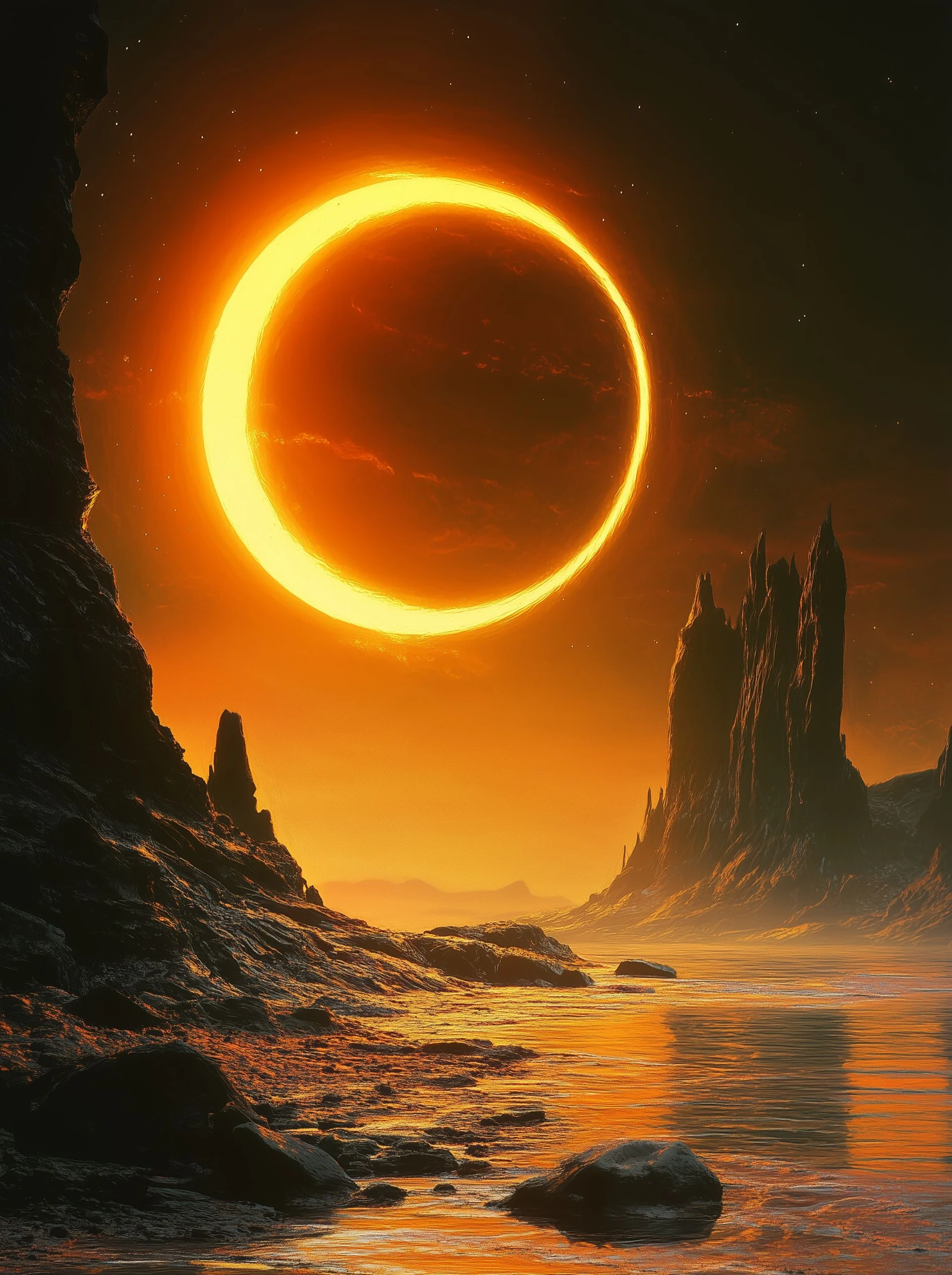 Sun Rocky Planet Science Fiction