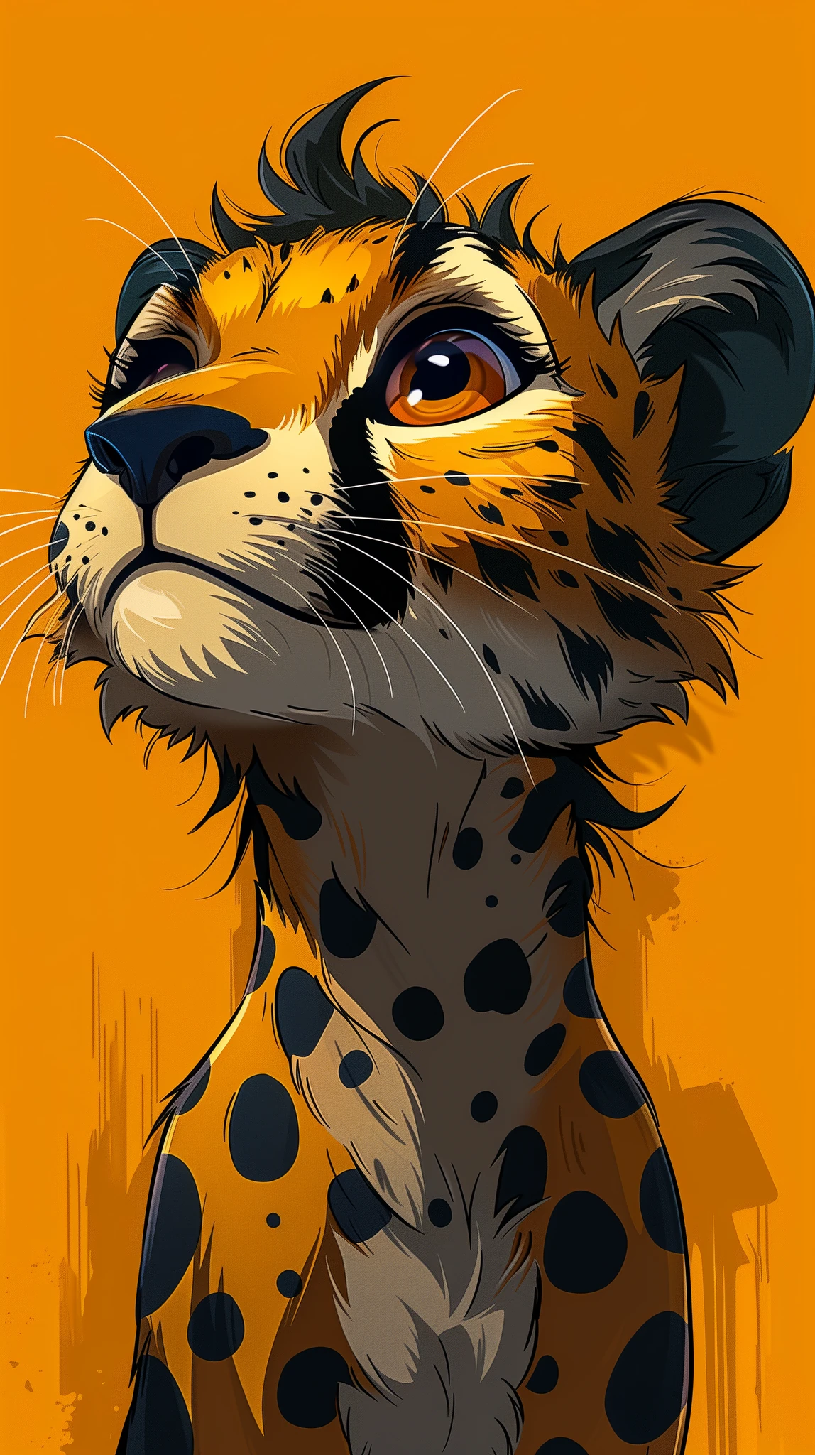 Cute Cheetah Cartoon Vector
