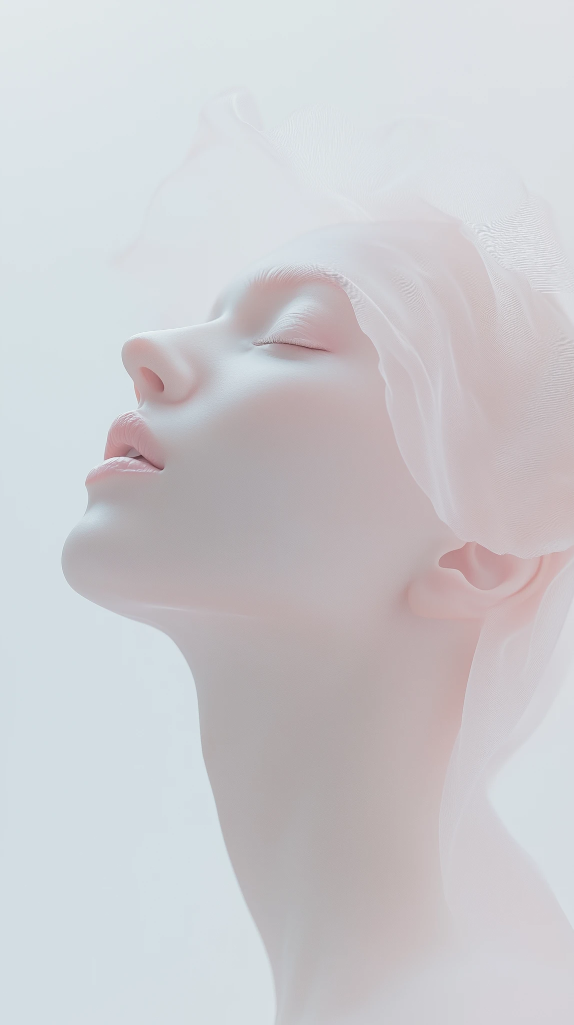Ethereal Woman Portrait Pastel
