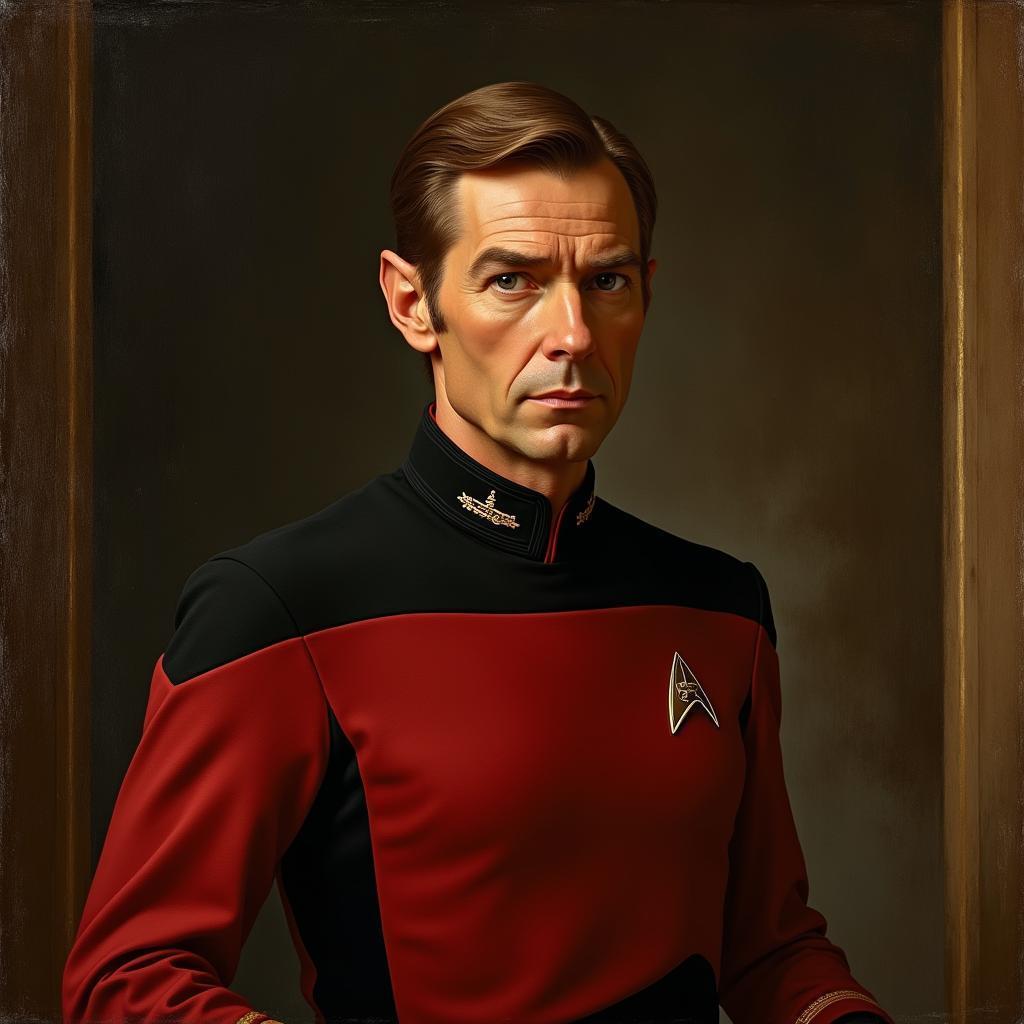 George Harrison as Star Trek Renaissance Officer