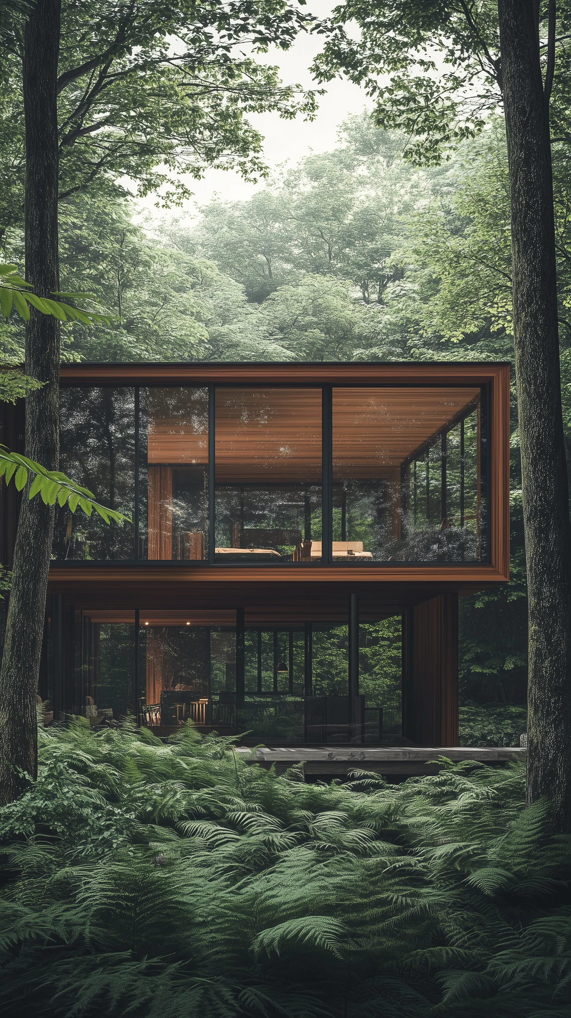 Modern House Forest Architecture Nature