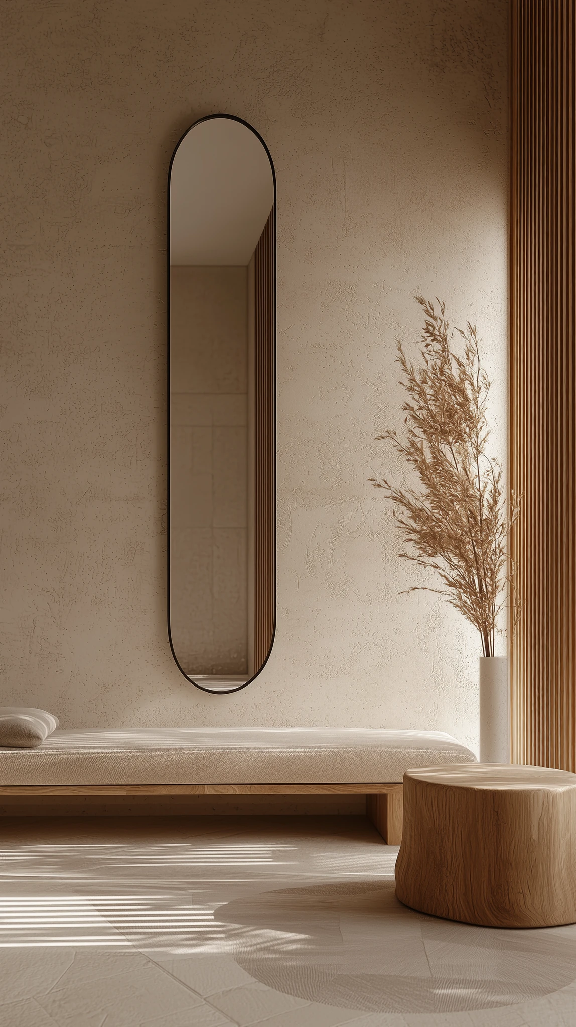 Bedroom Minimalist Interior Oak