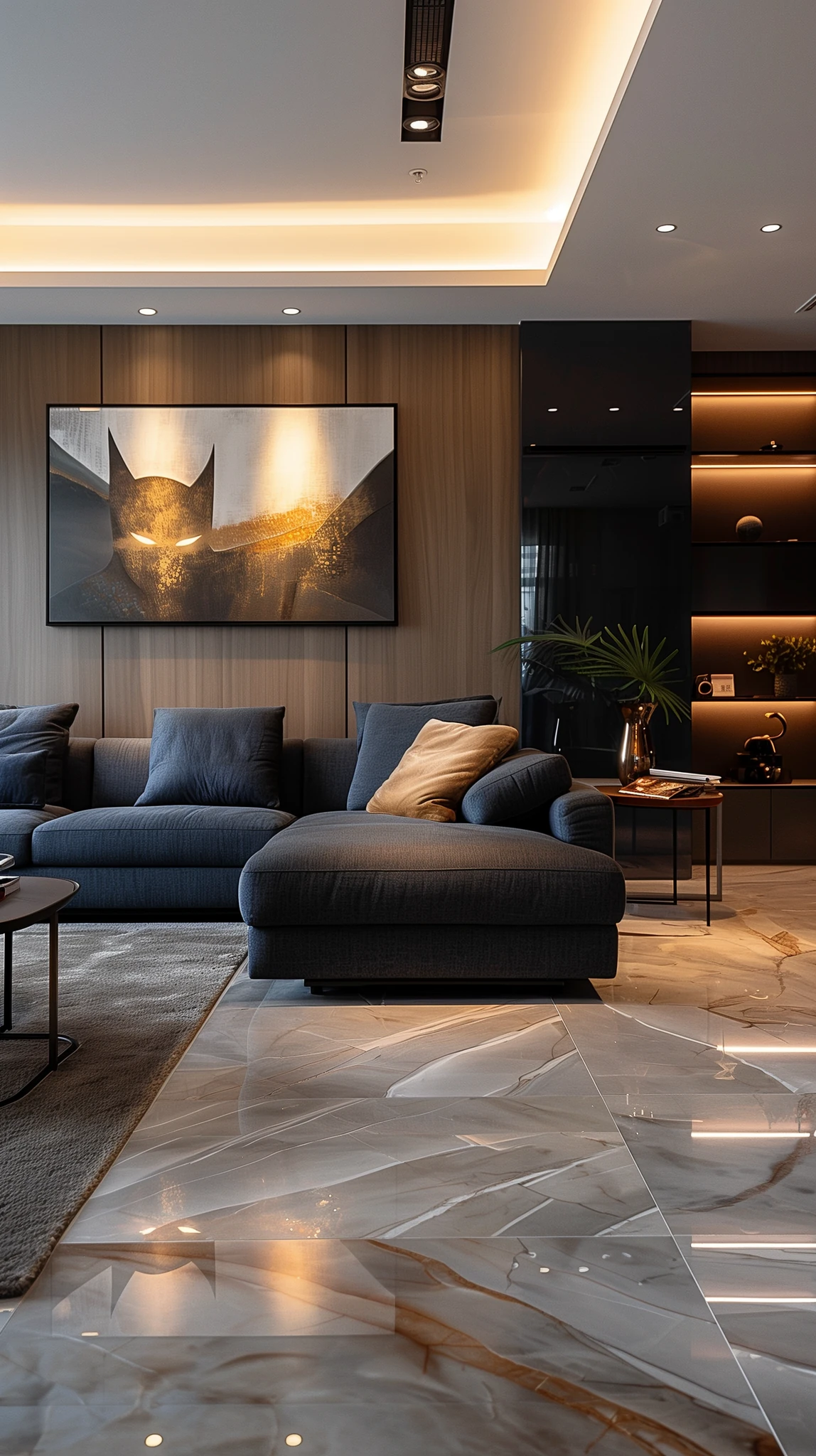 Contemporary Lounge Morning Interior
