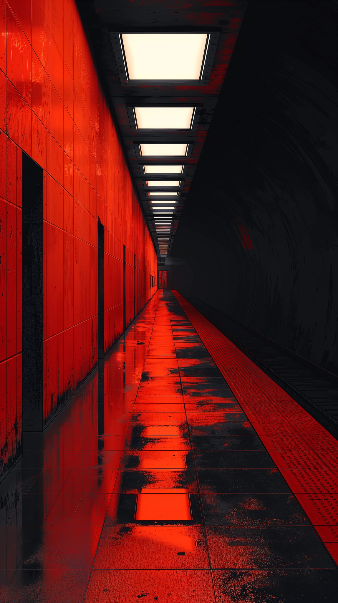 Surreal Minimalist Scenes Bold Colors