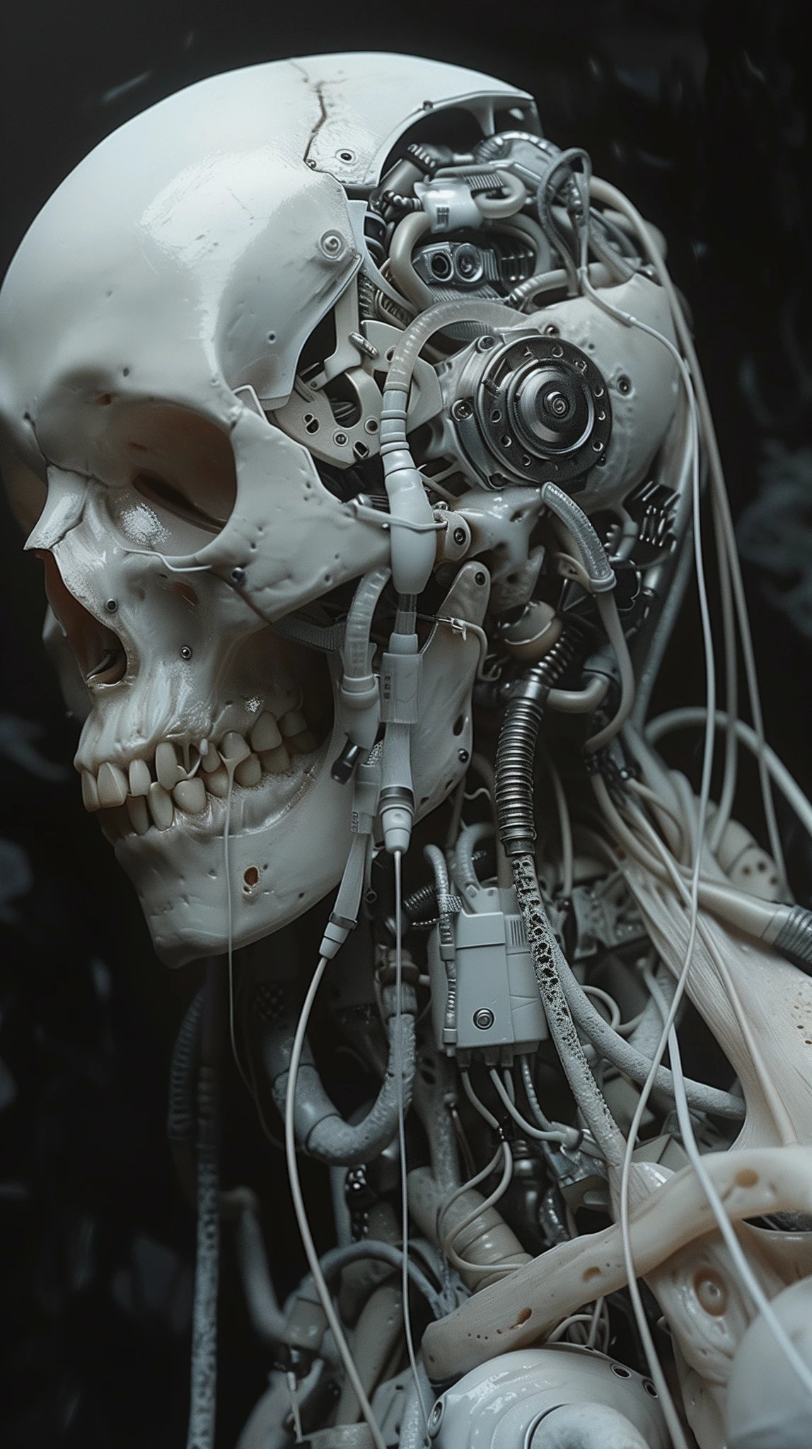 Cybernetic Skull Mechanical Hybrid