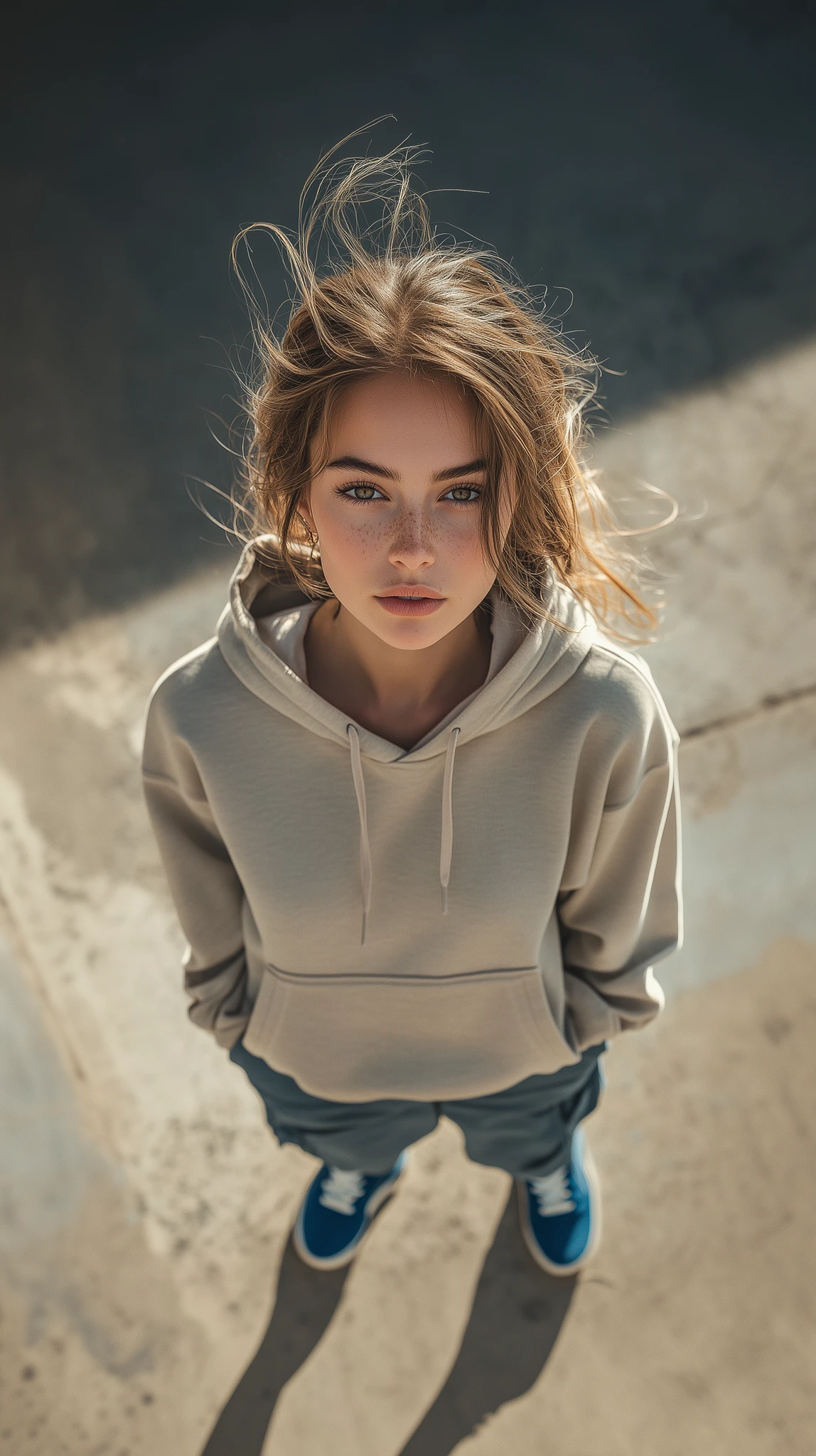 Female Model Top View Streetwear