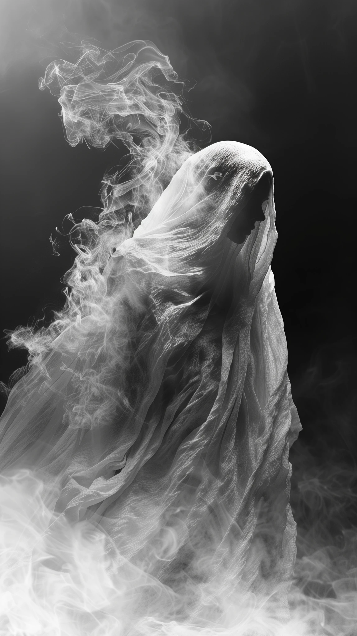 Person Glowing Shroud Enveloped