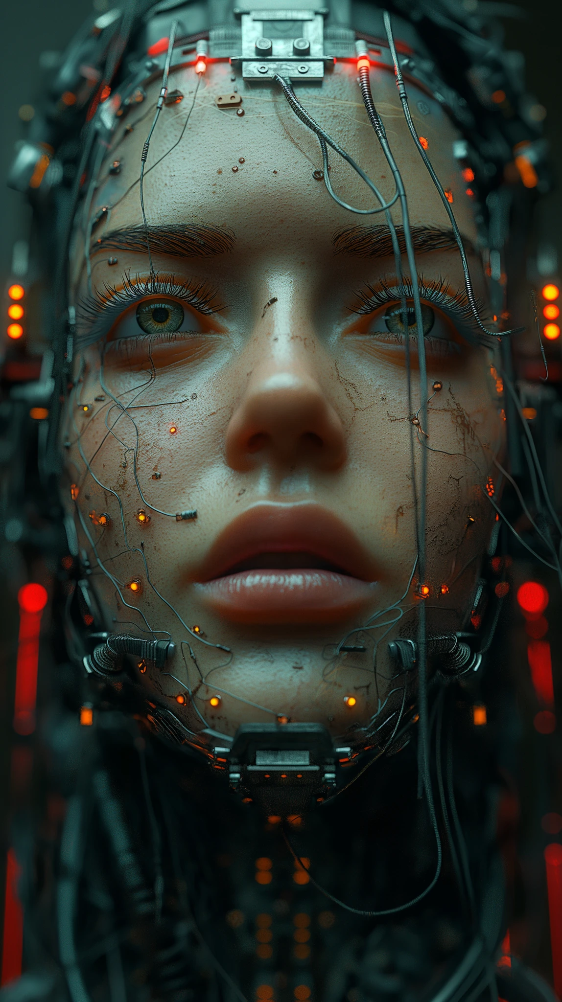 Robot Human Hybrid Cyberpunk