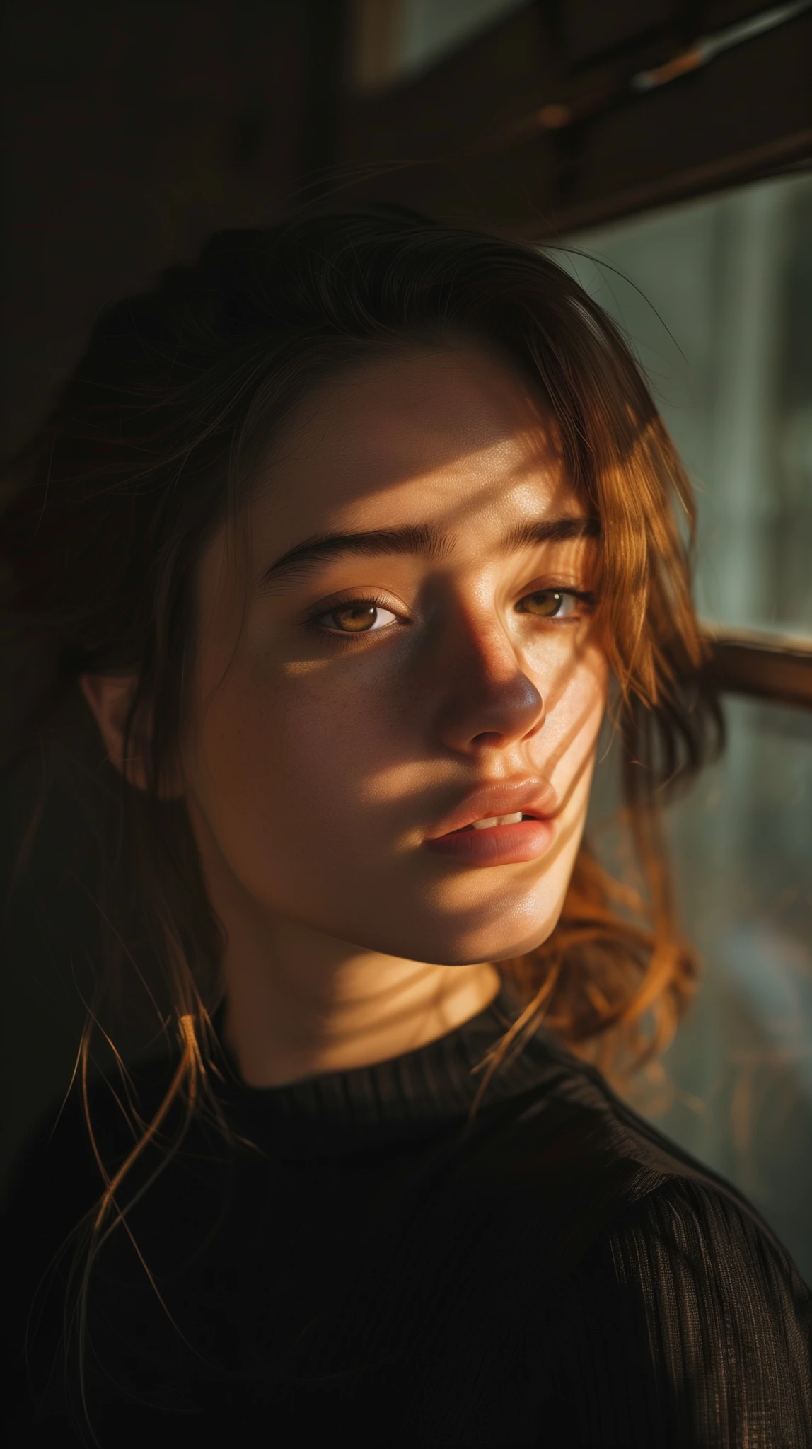 Woman Golden Hour Sunlit