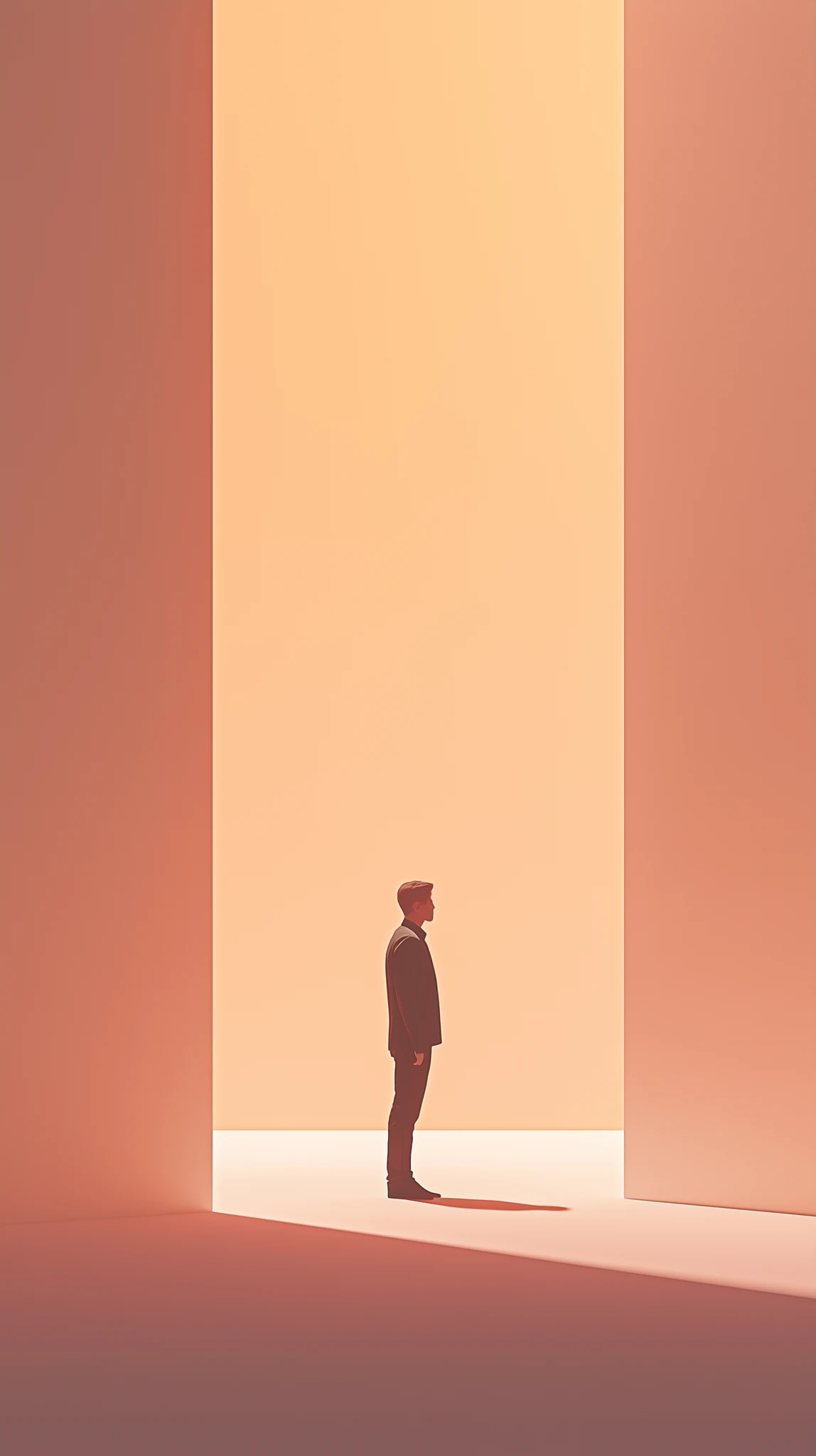 Solitary Man Silhouette Light