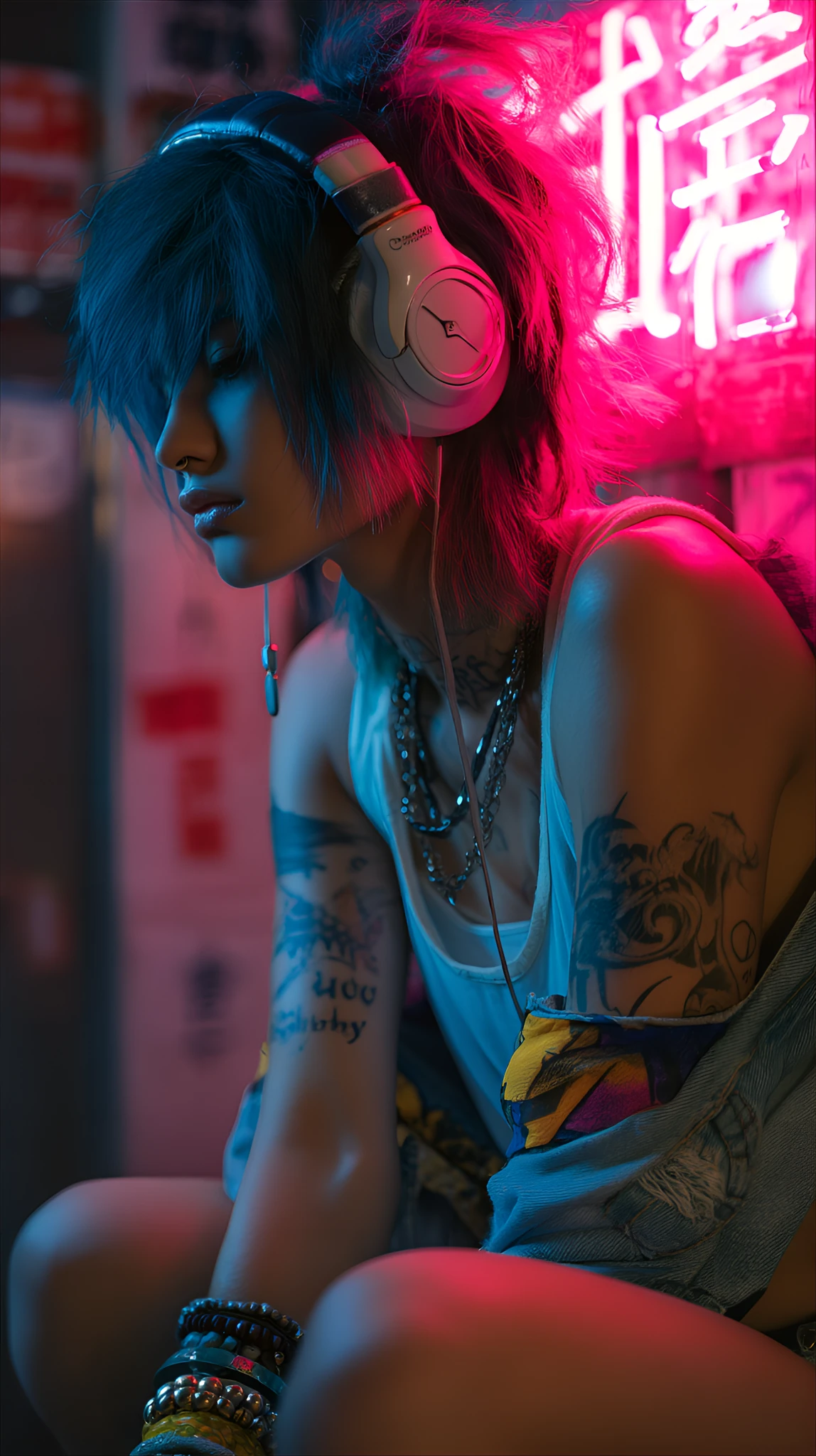 Character Headphones Neon Club