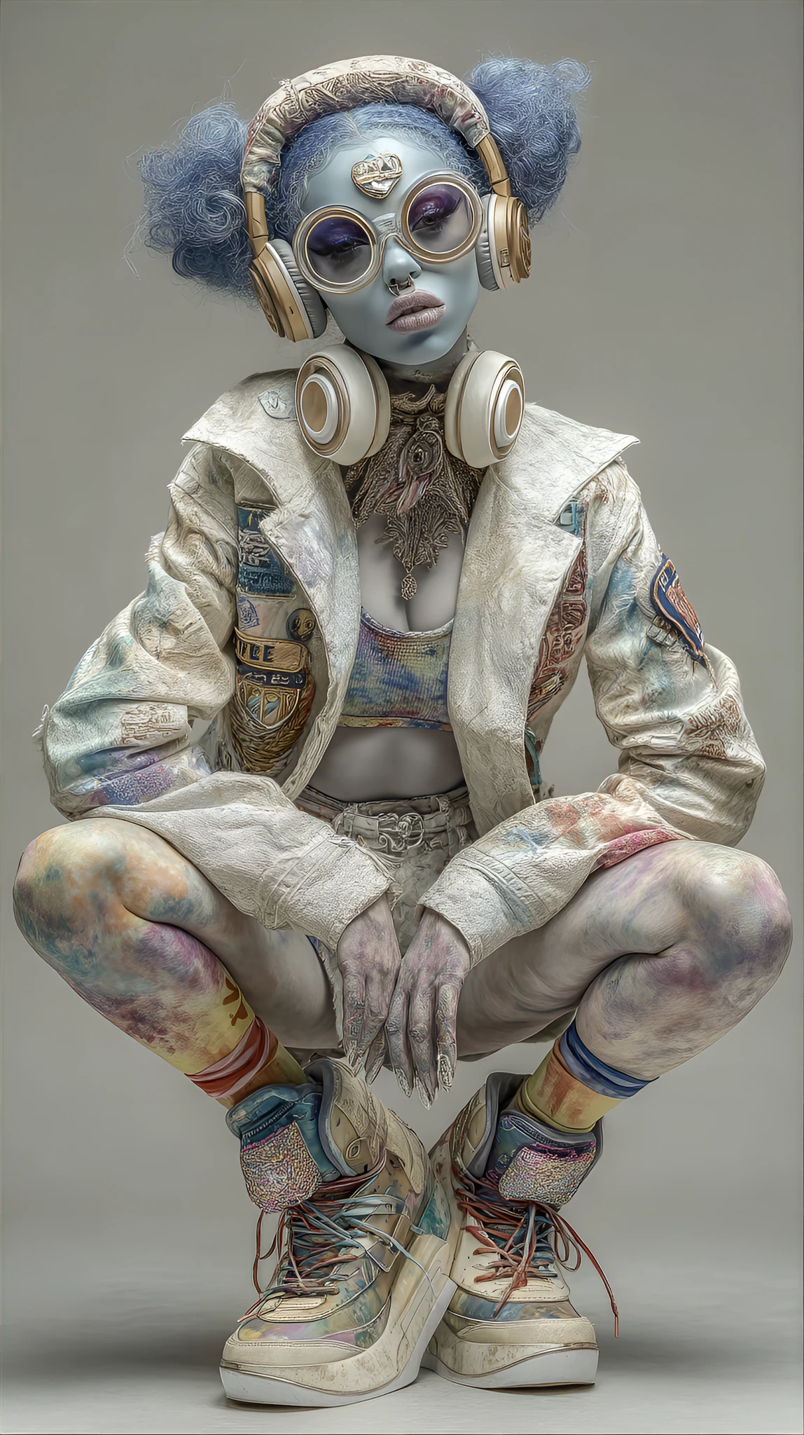 Person Eclectic Colorful Outfit