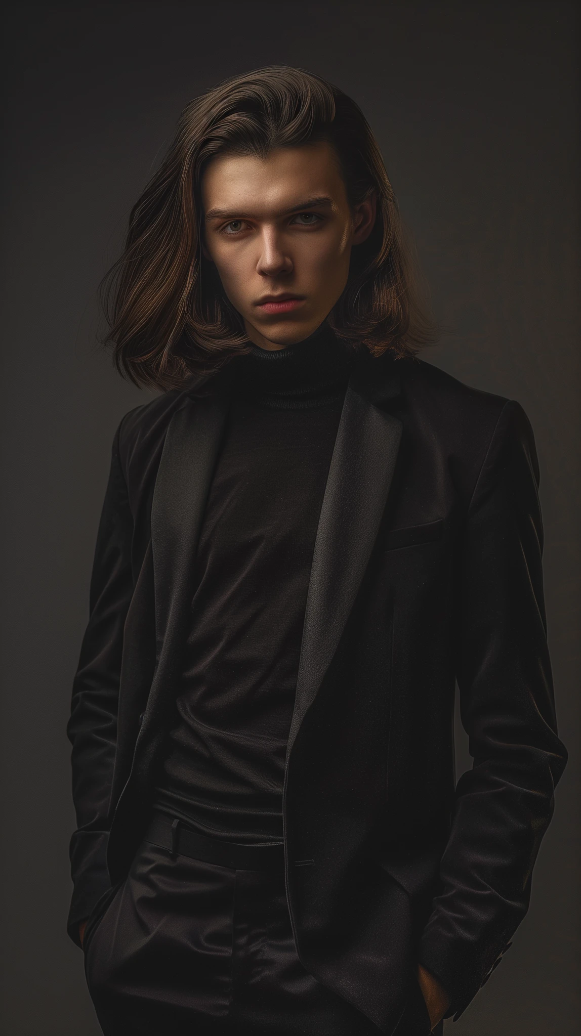 Professional Male Model Minimalist Street
