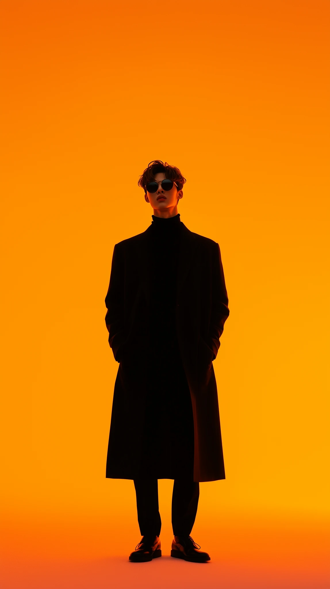 Korean Male Model Fashion Sepia