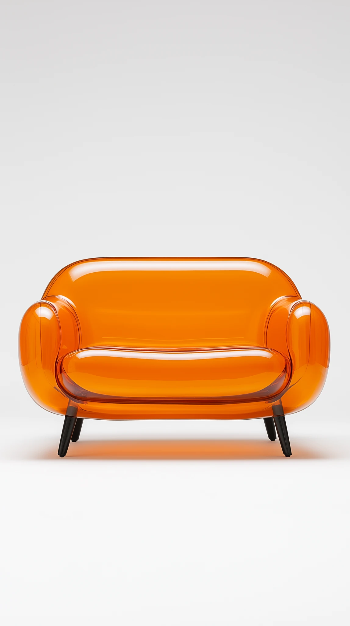 Orange Transparent Couch Design Photo
