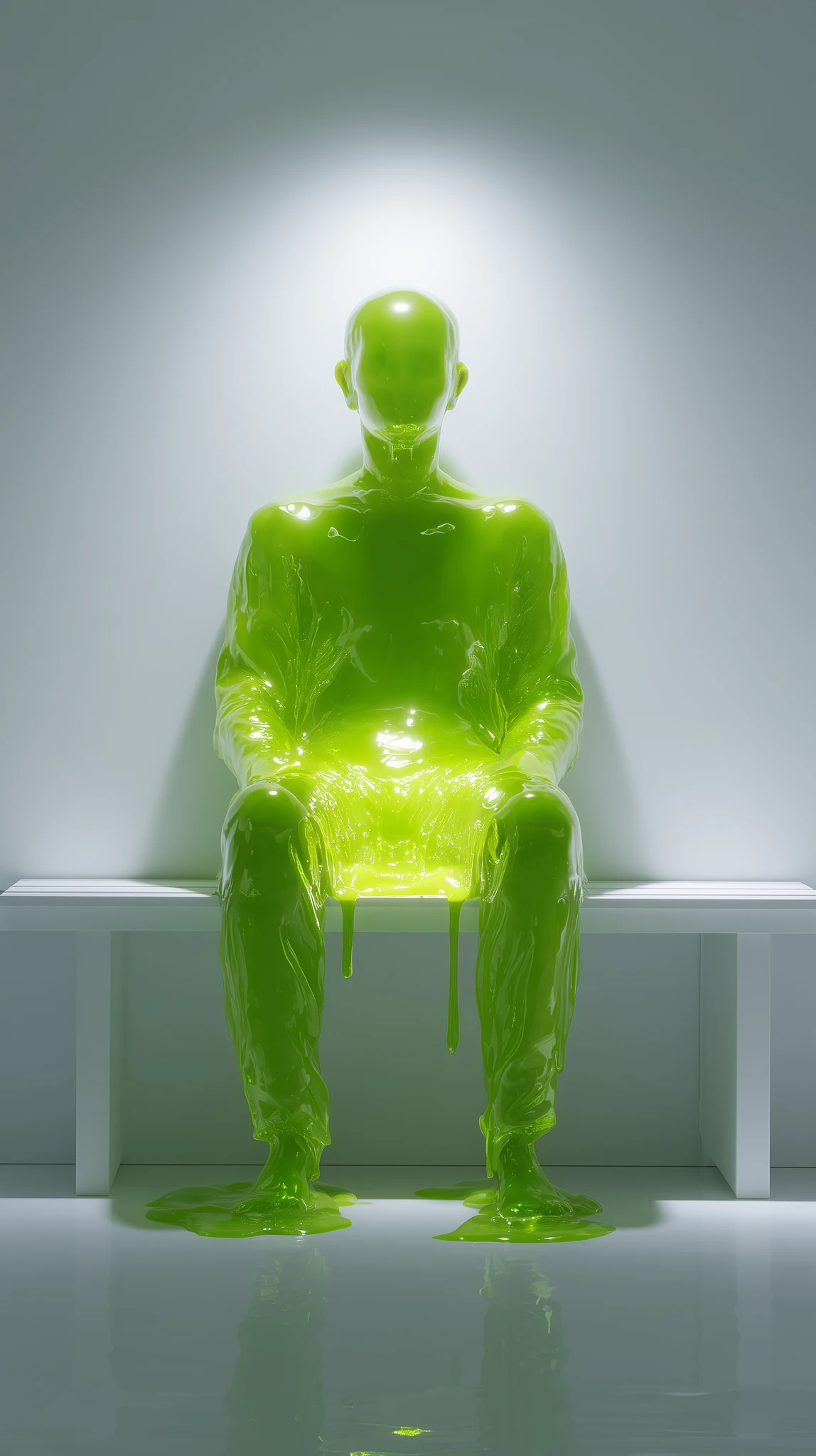 Translucent Jelly Figure Neon Green
