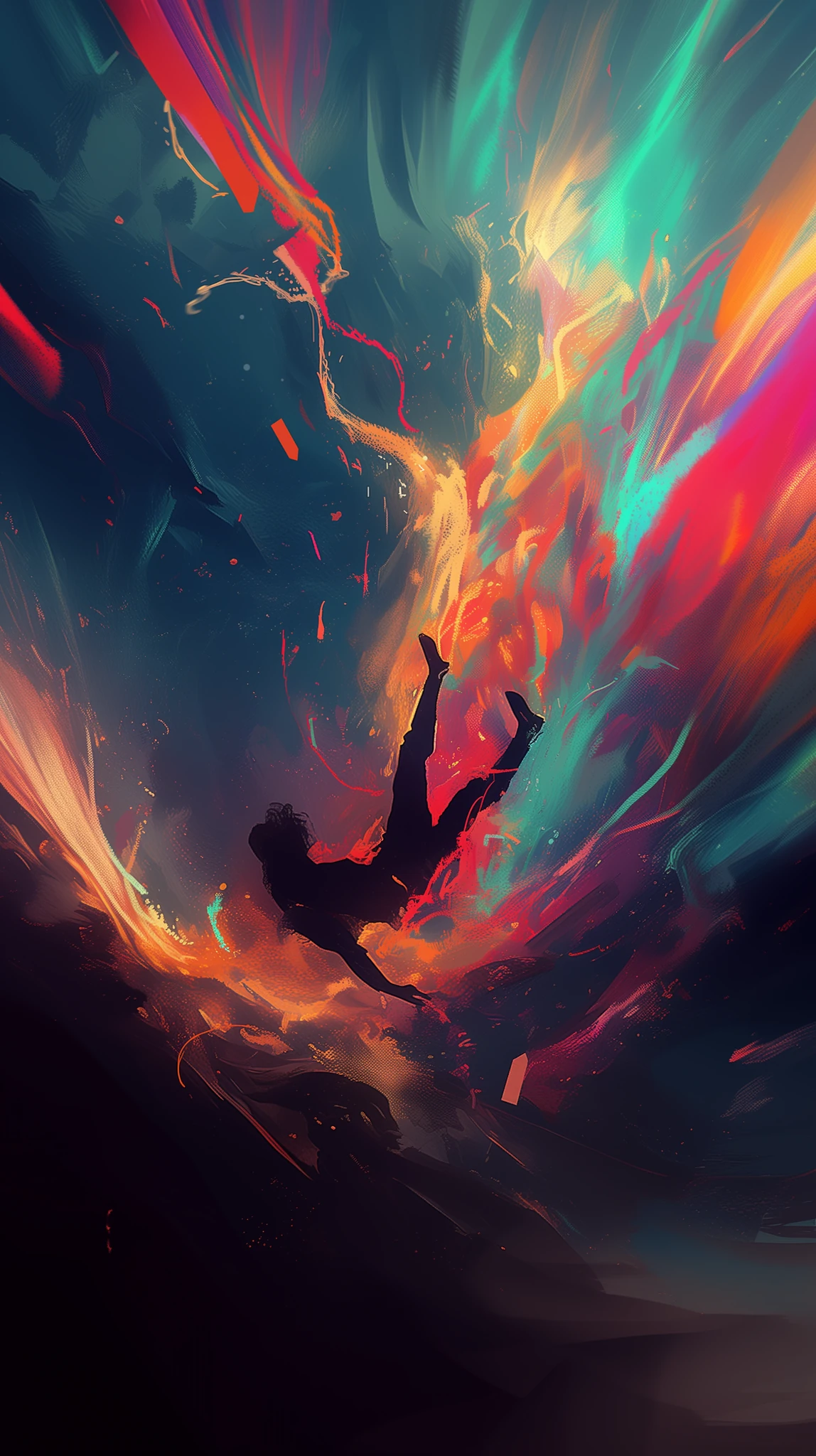 Figure Explosion Abstract Digital Art