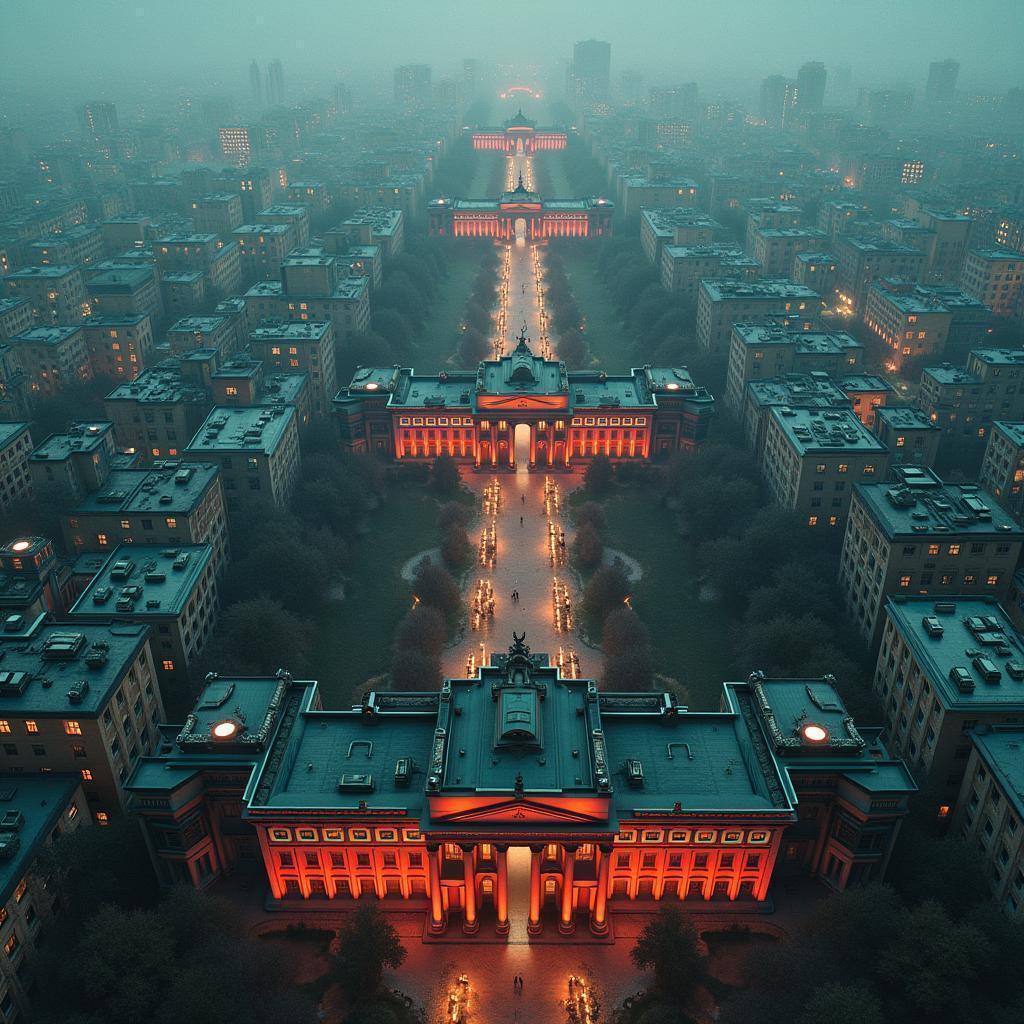 Dystopian Berlin From Above on Velvia