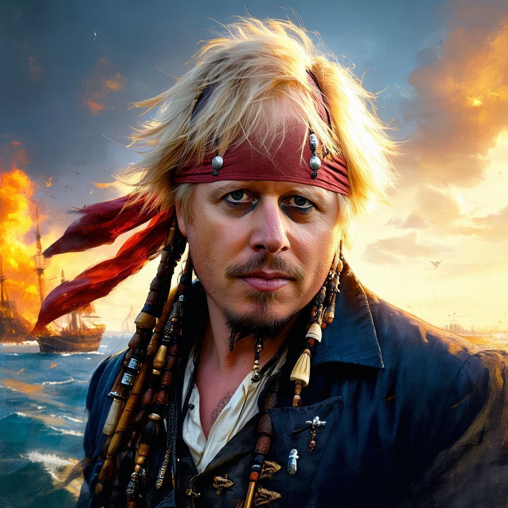 Boris Johnson as Captain Jack Sparrow