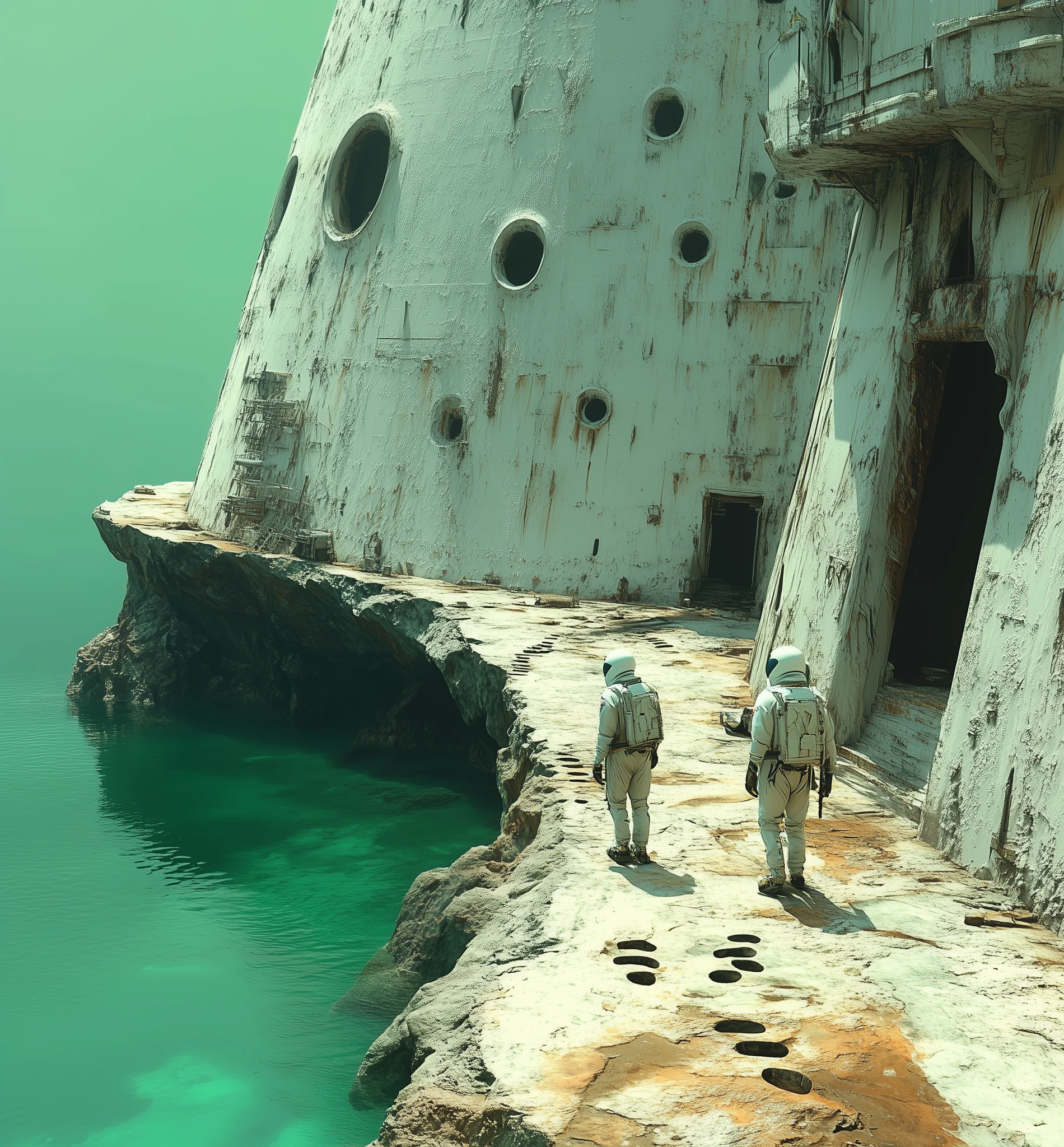 Astronauts Alien Planet Concept Art