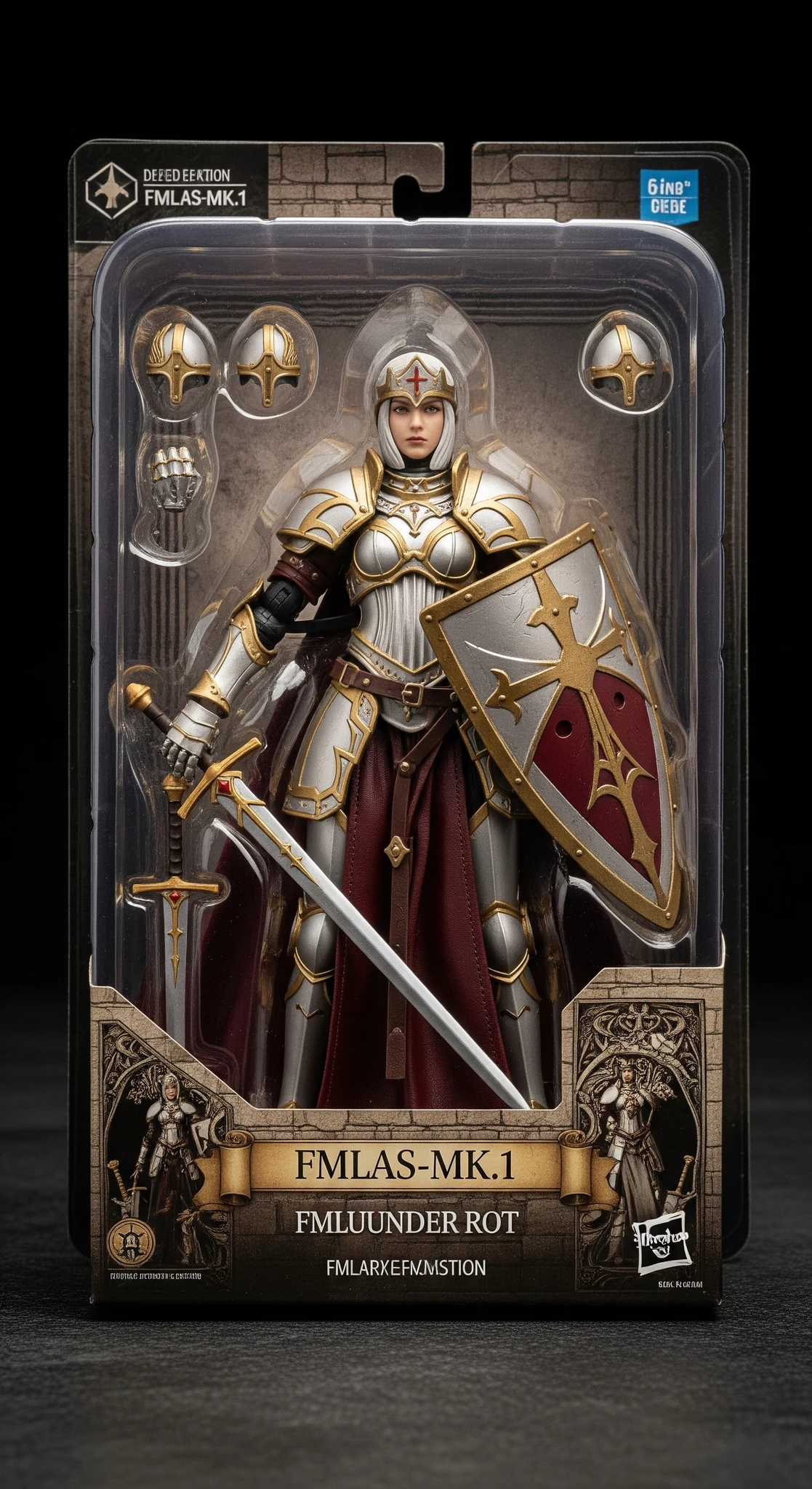 Knightly Priestess Pearl Armor Figure