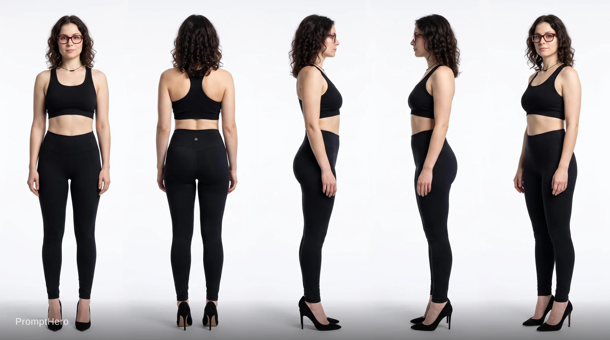British Woman Fashion Yoga Poses