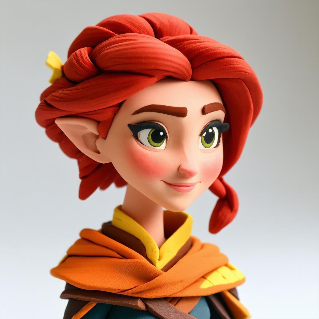 Claymation Lina of Dota in Aardman Style