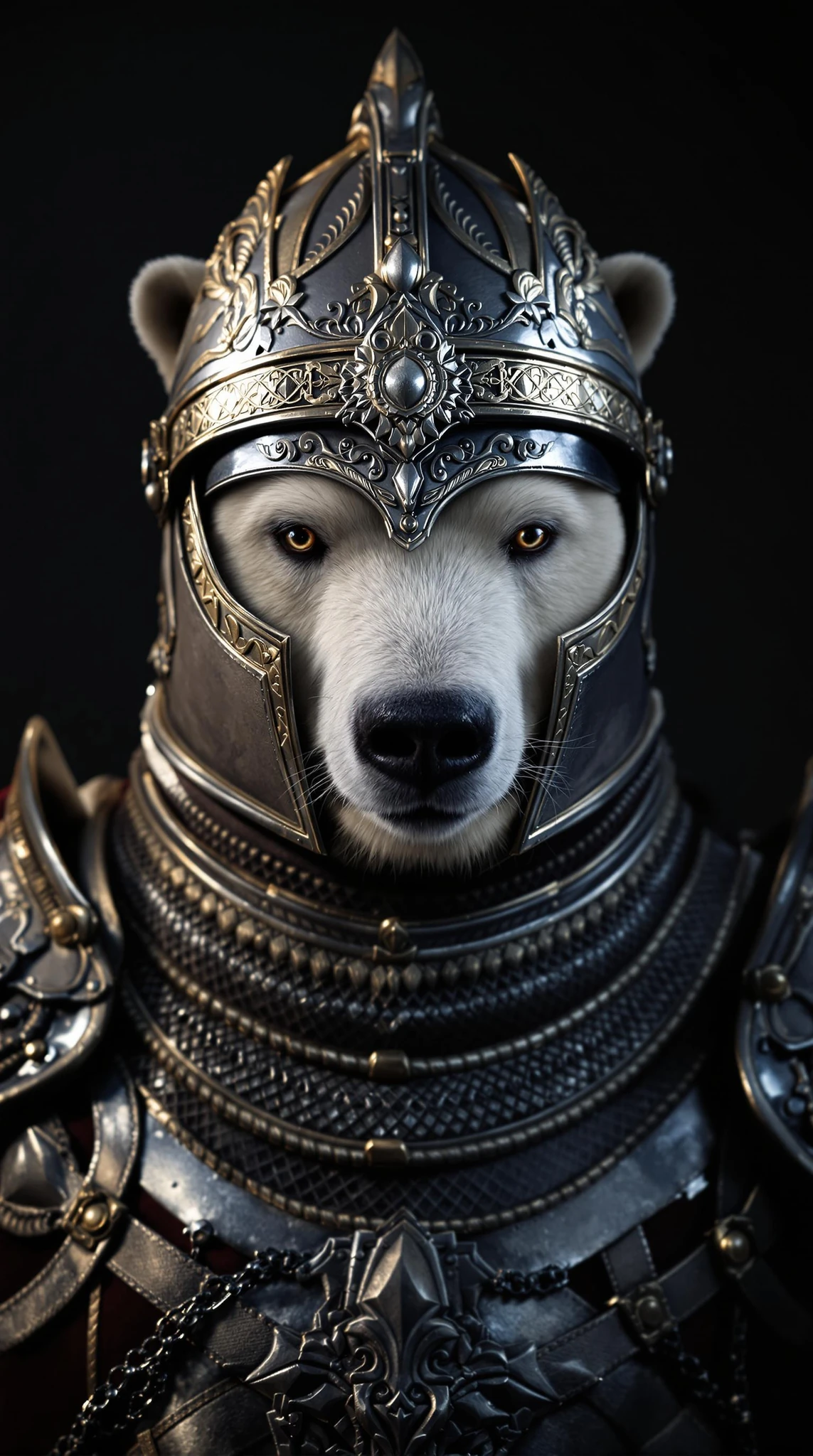 Polar Bear Knight Portrait Armor