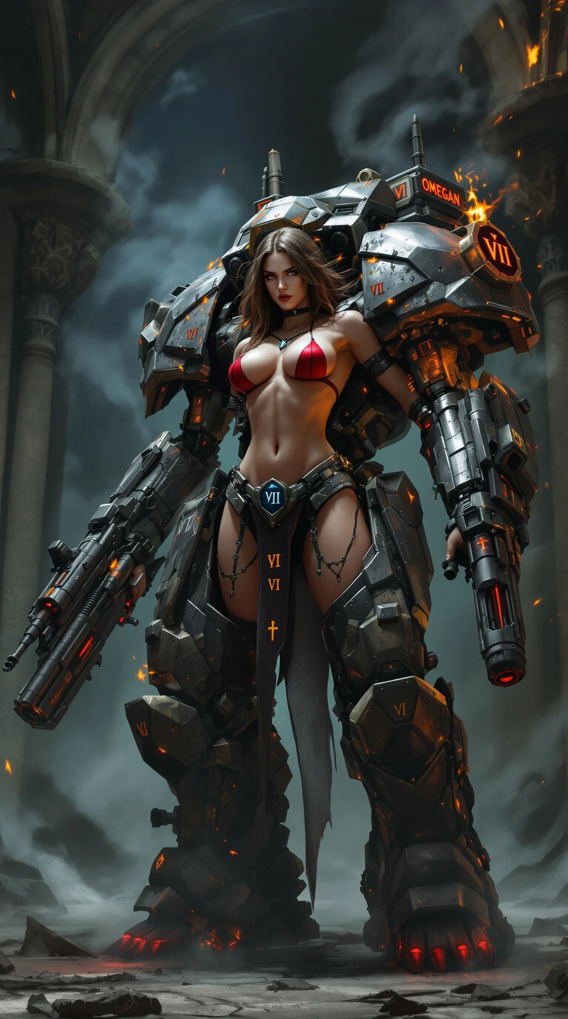 Female War Mecha Gothic