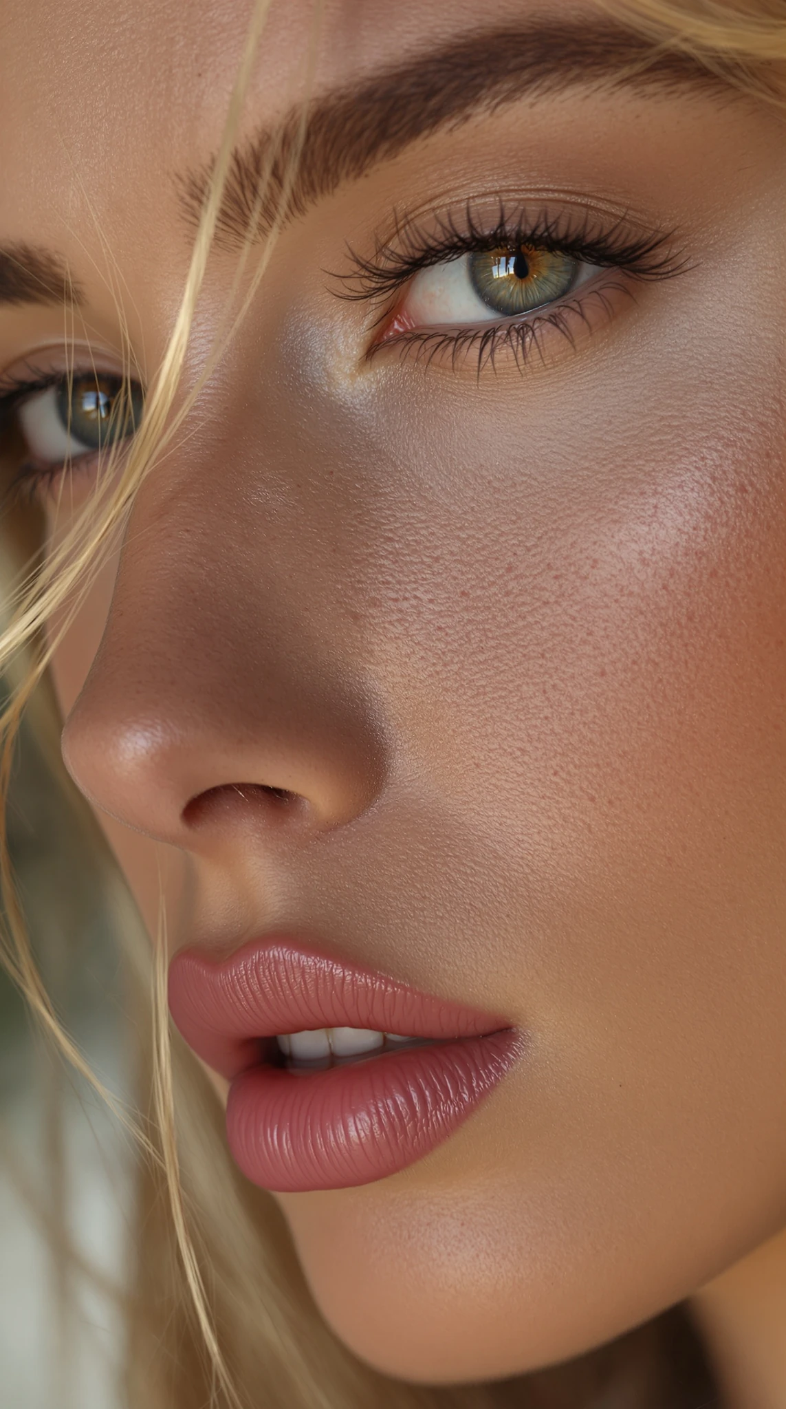 Fashion Model Close-up Portrait