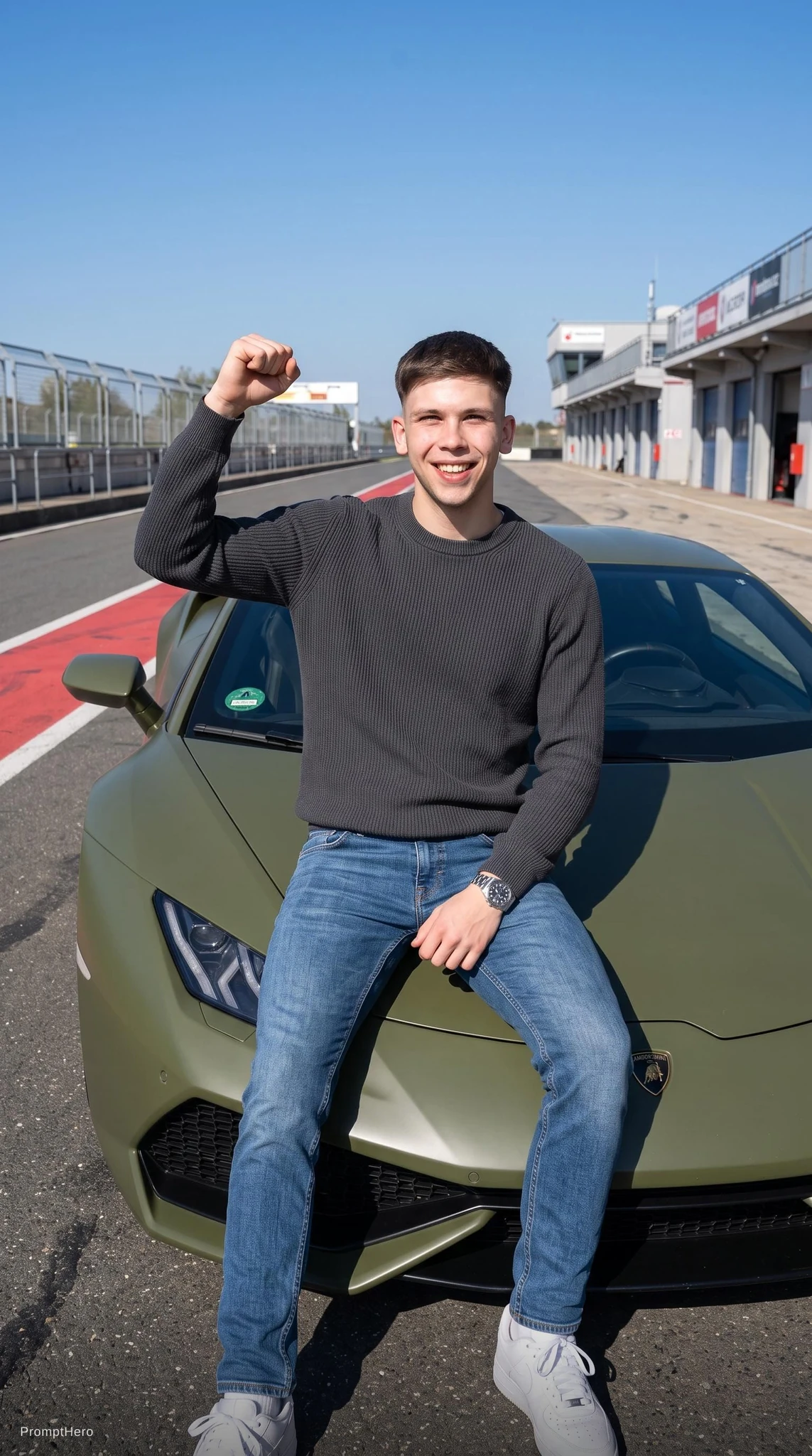 Sports Car Hood Portrait