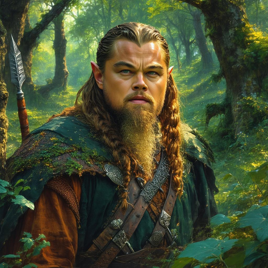 Leonardo DiCaprio as Gimli in Fantastical Forest