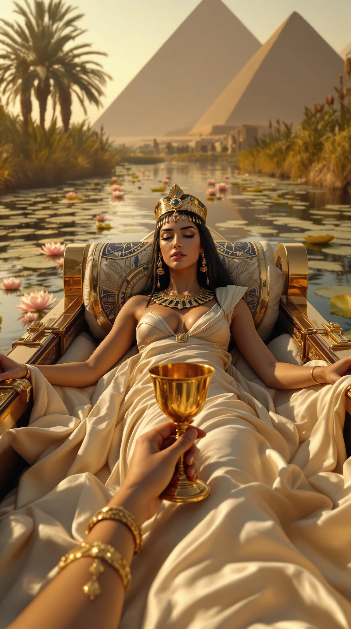 Cleopatra Barge Egyptian Wine
