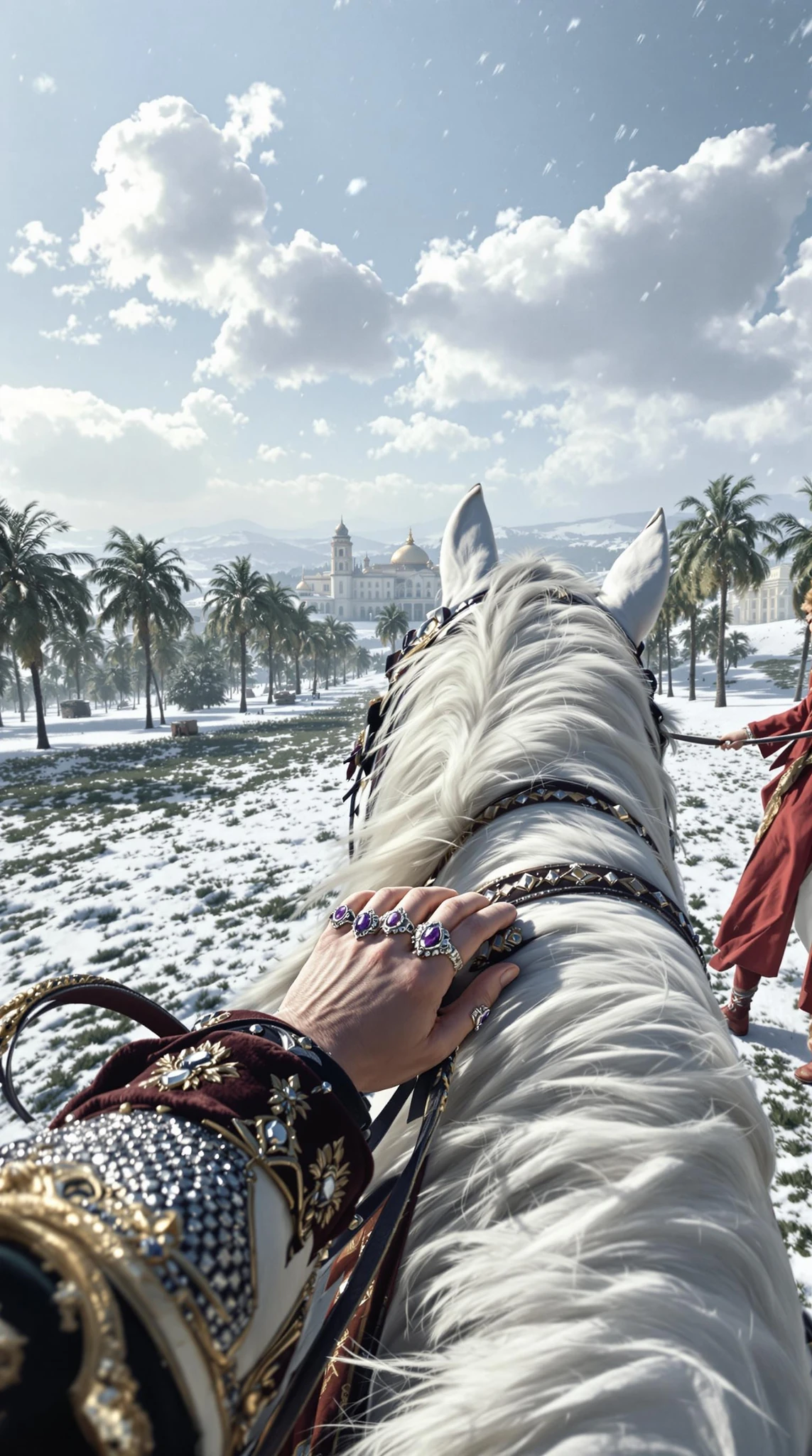 Sultan White Horse Hunting