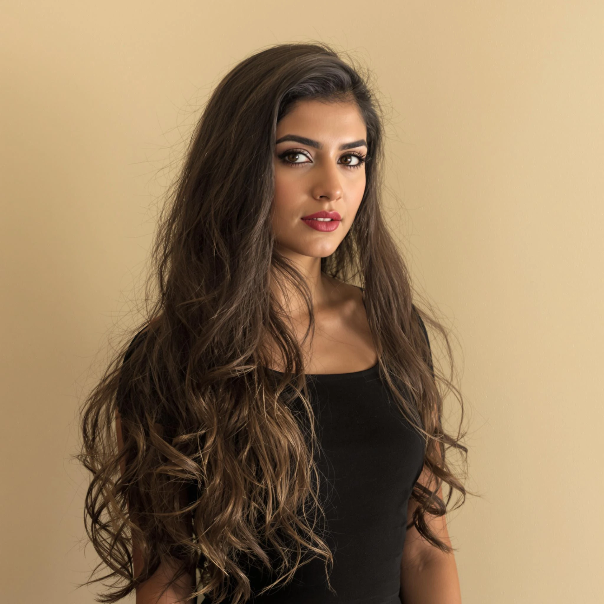 Arab Woman Black Dress