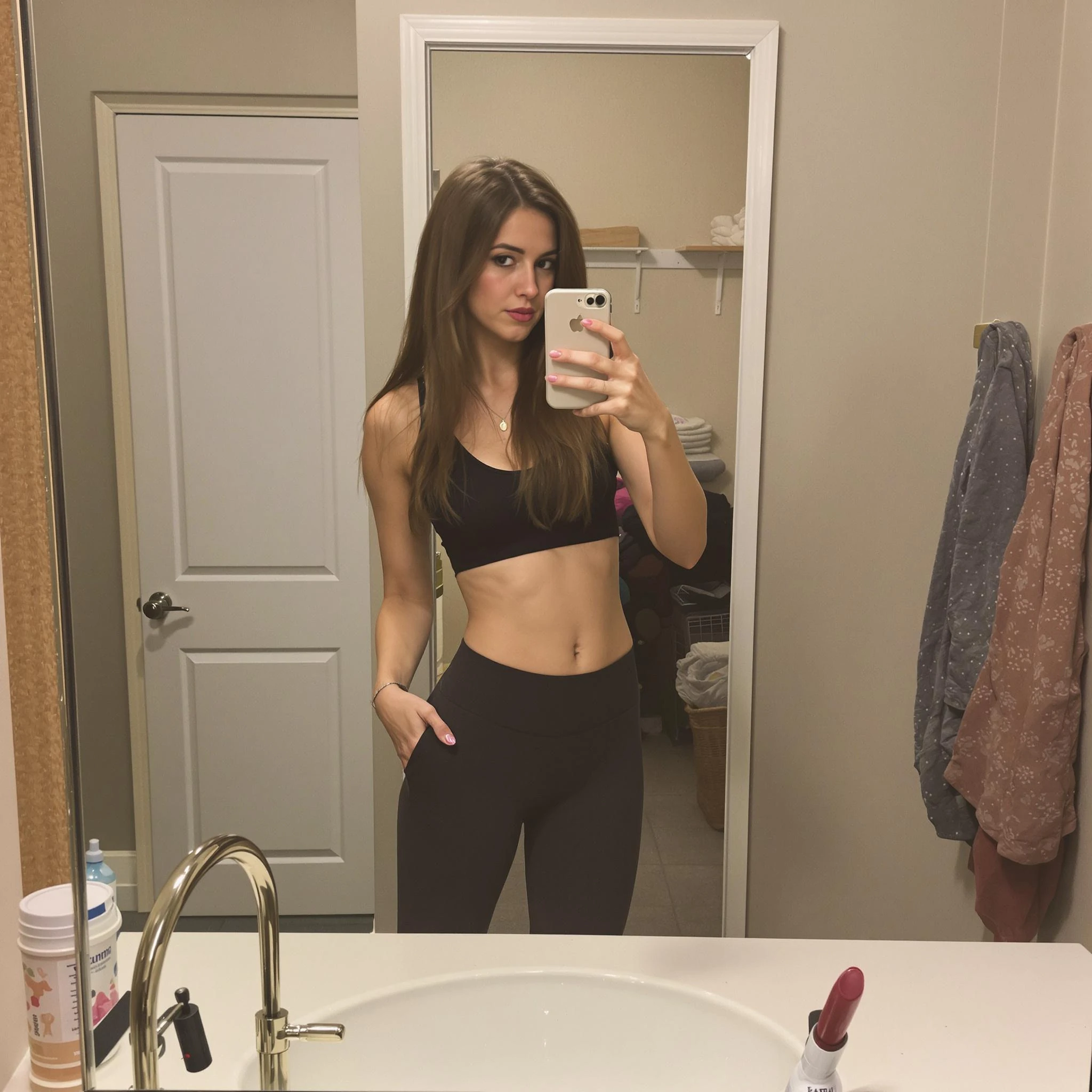Mirror Phone Selfie Leggings