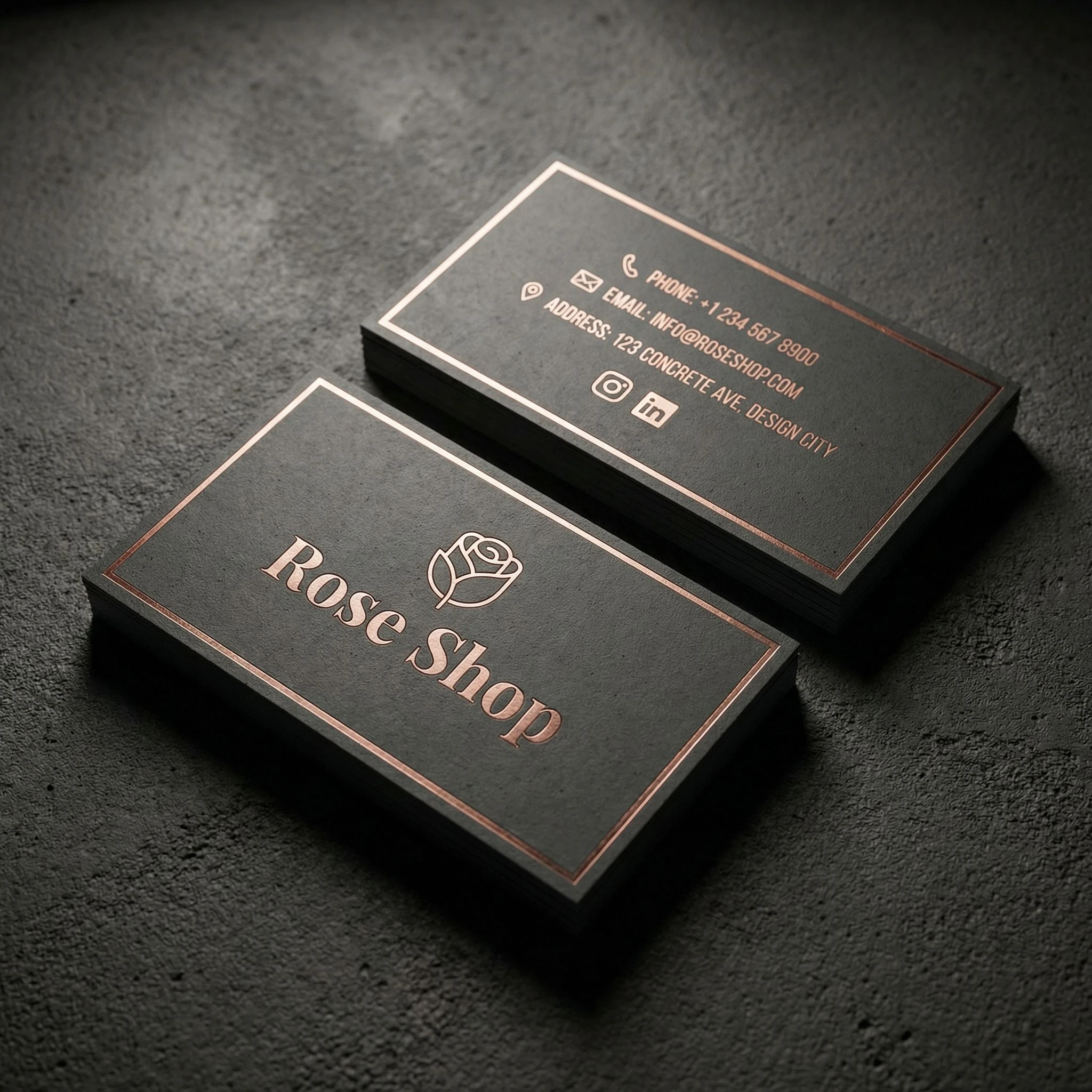 Rose Shop Business Card