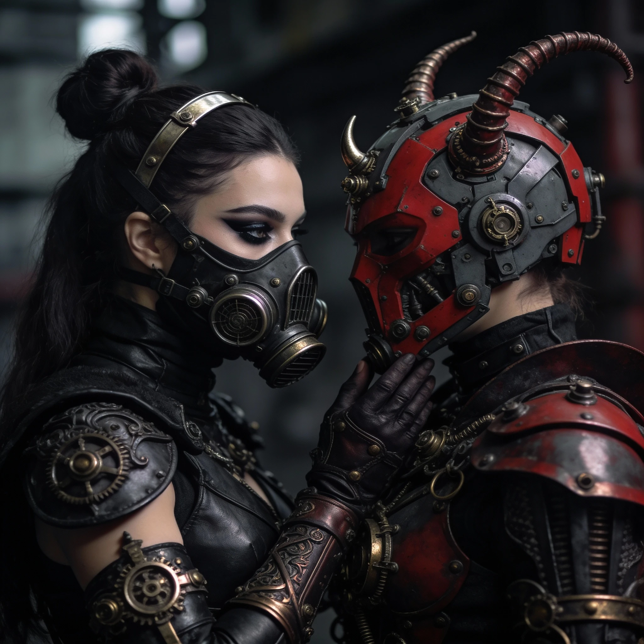 Steampunk Women Mechanical Armor