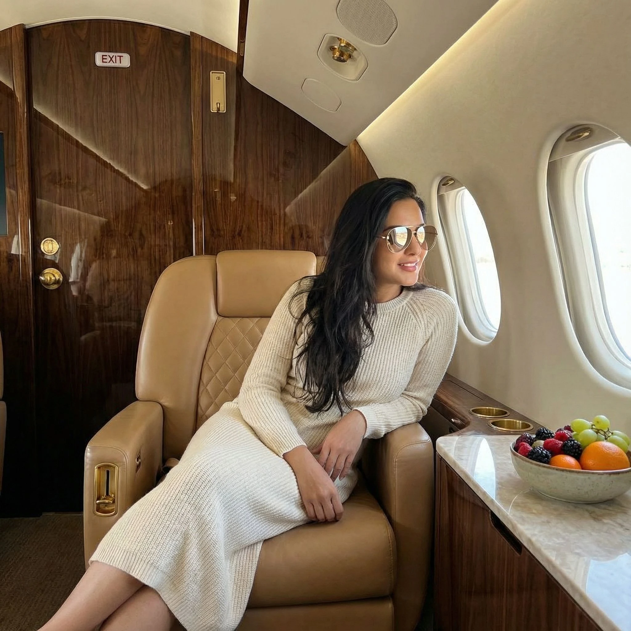 Woman Private Jet Luxury