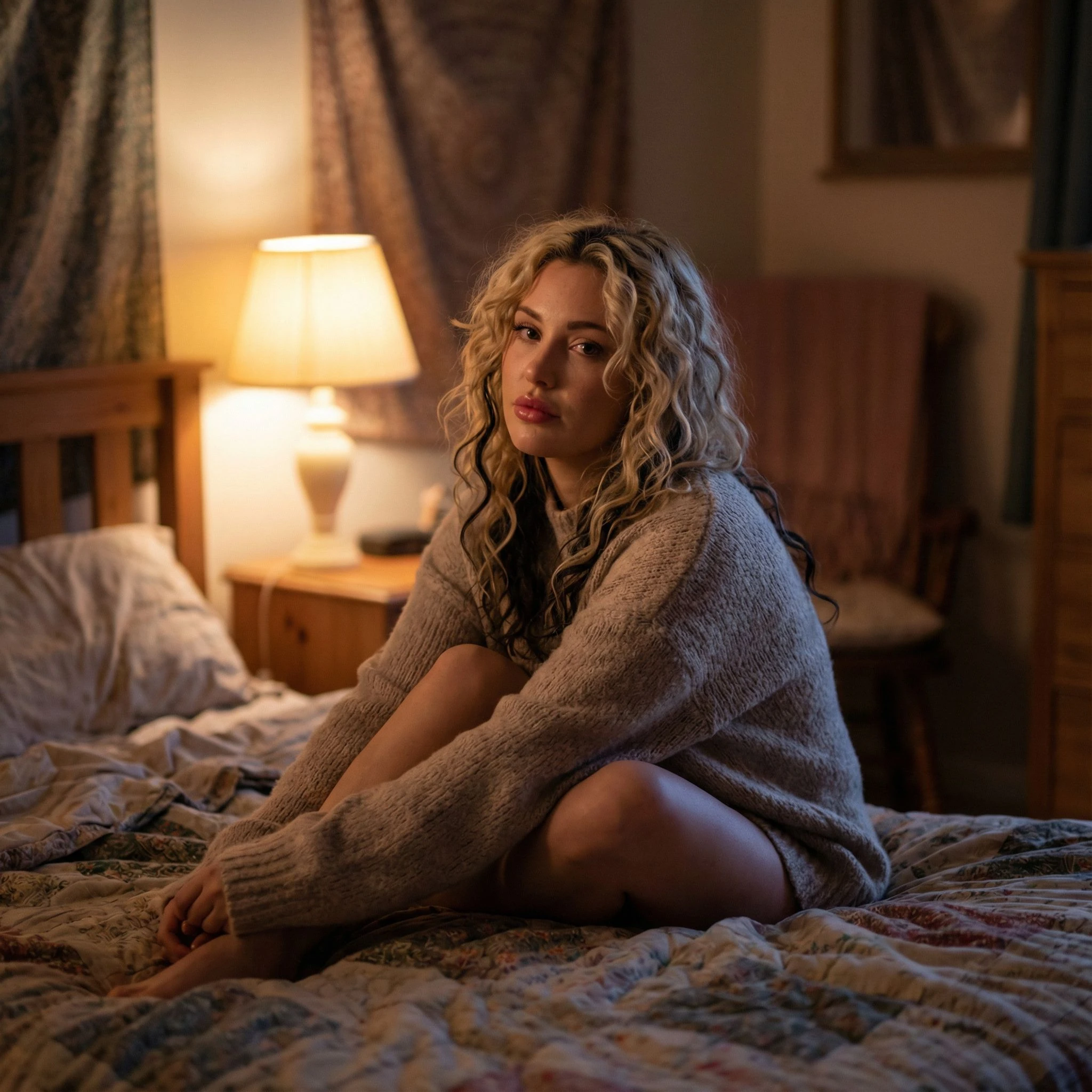 Woman Bedroom Intimate Portrait
