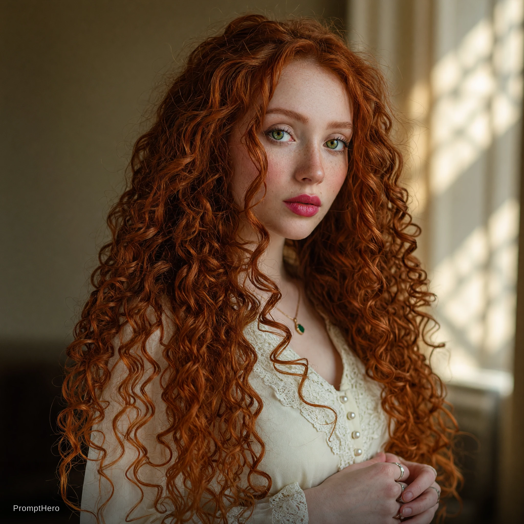 Woman Red Hair Portrait