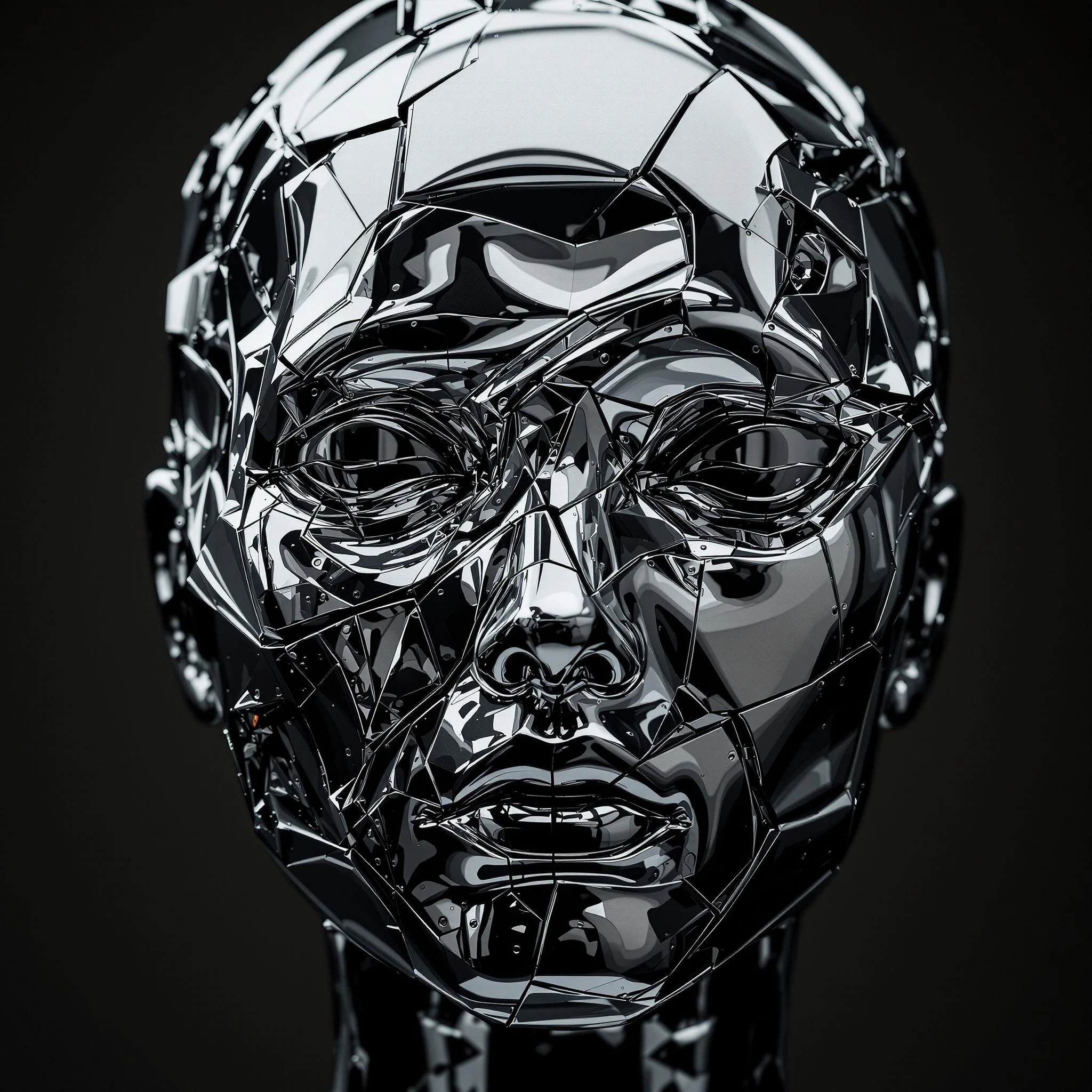 Metal Face Abstract Art