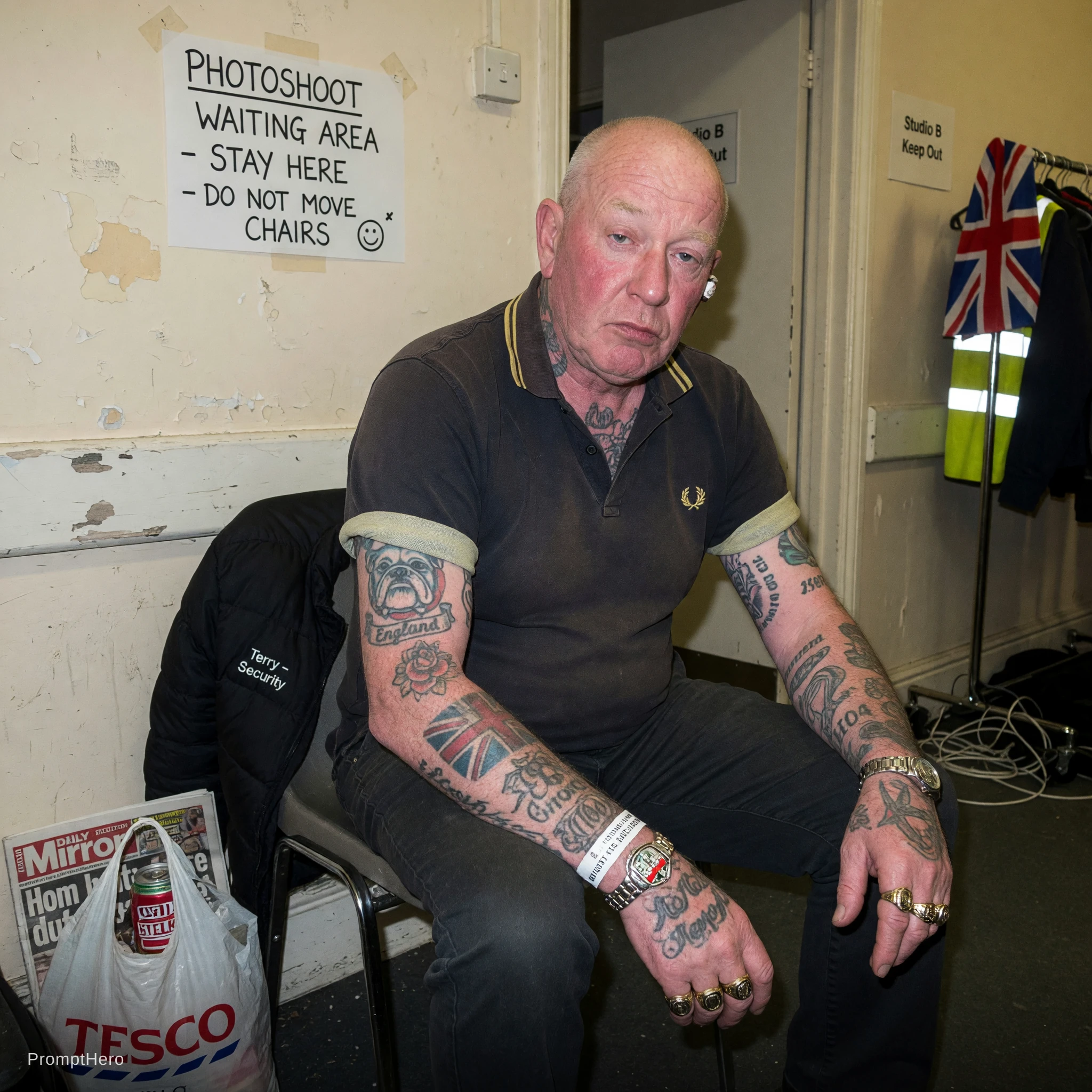 Tattooed Man Portrait Study