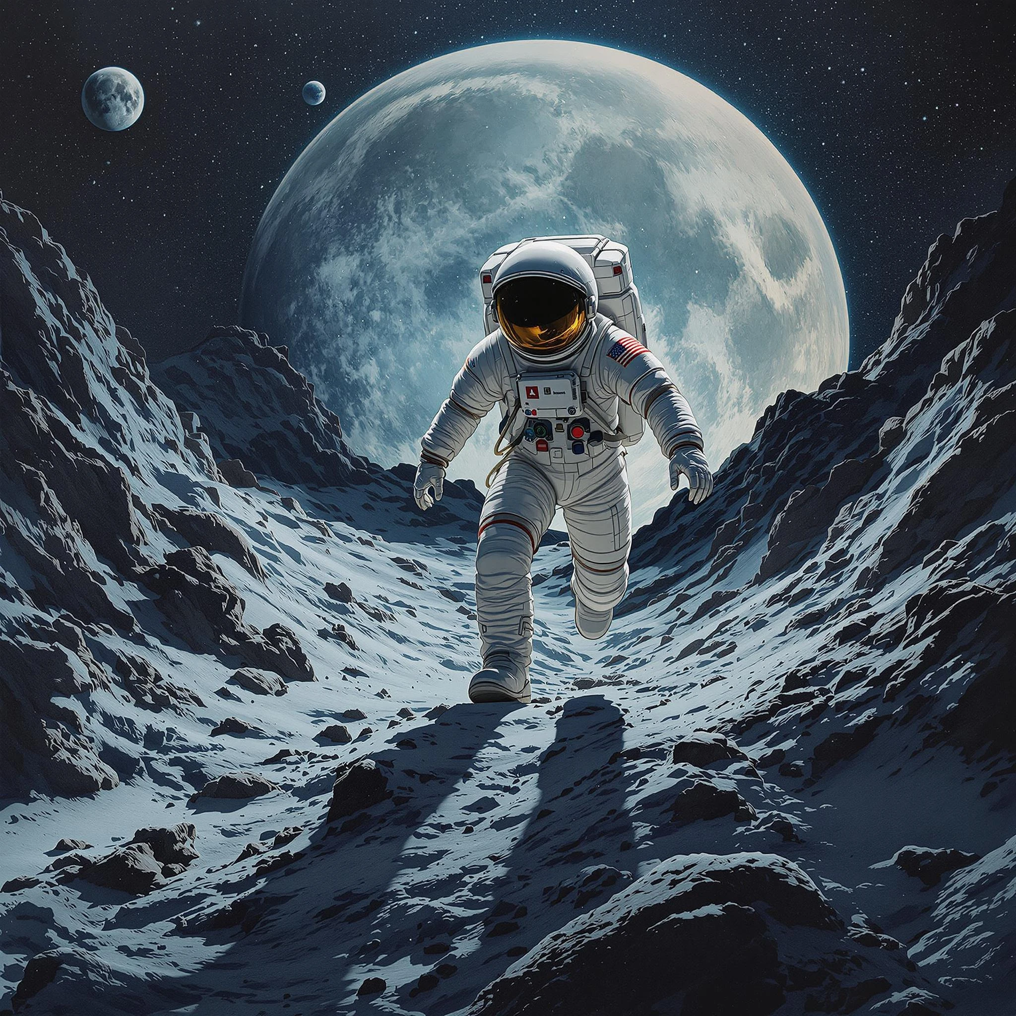 Astronaut Moon Cold Palette