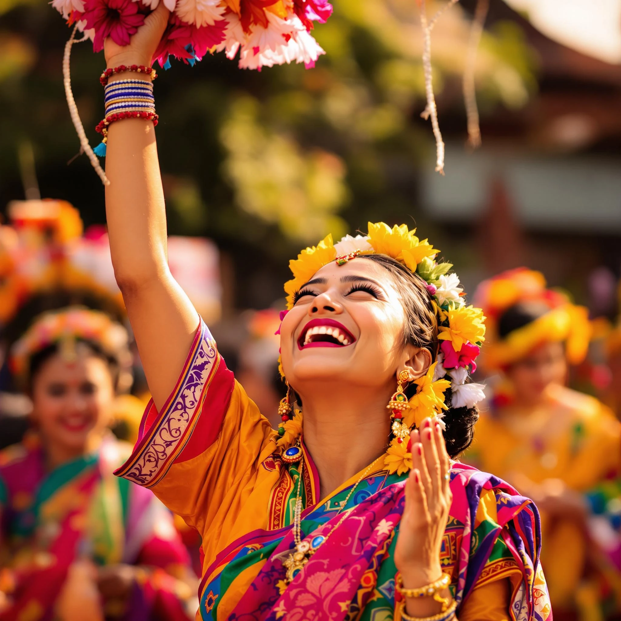 Woman Traditional Festival Celebration
