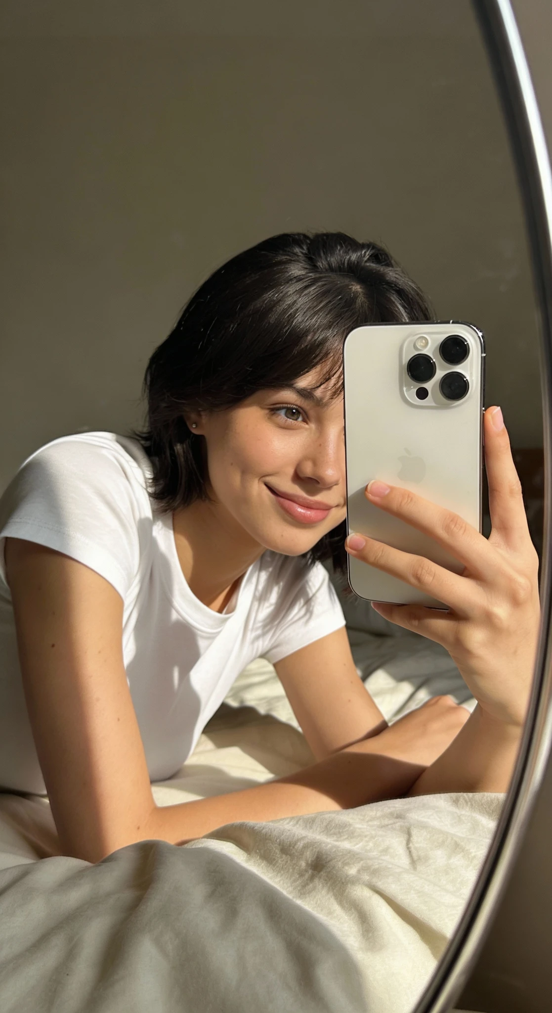 Girl Bedroom Mirror Selfie