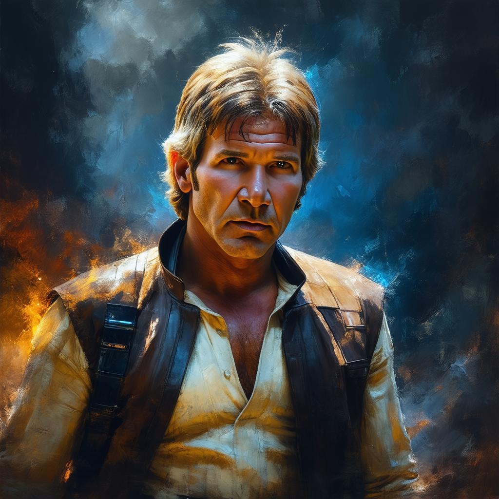 Romantic Fantasy Portrait of Han Solo