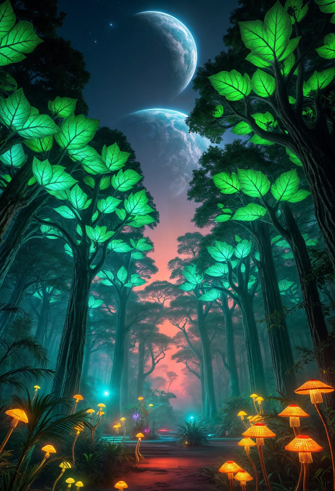 Alien Jungle Bioluminescent